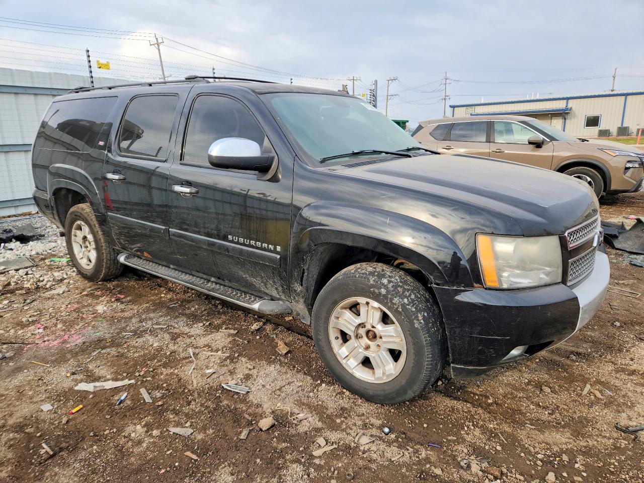 2008 Chevrolet Suburban K1500 Ls Black vin: 3GNFK16378G199722