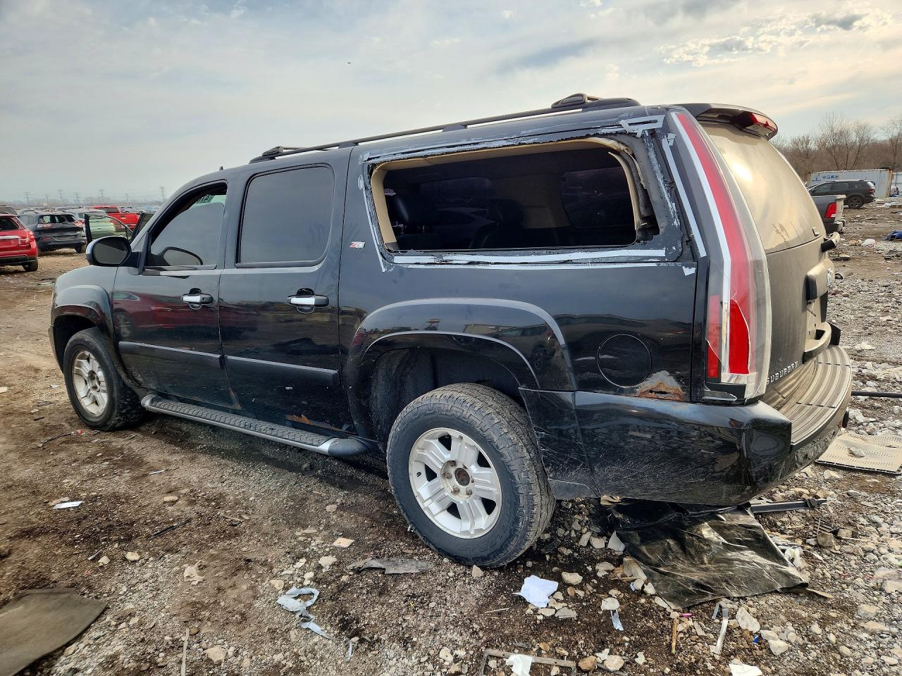 2008 Chevrolet Suburban K1500 Ls Black vin: 3GNFK16378G199722
