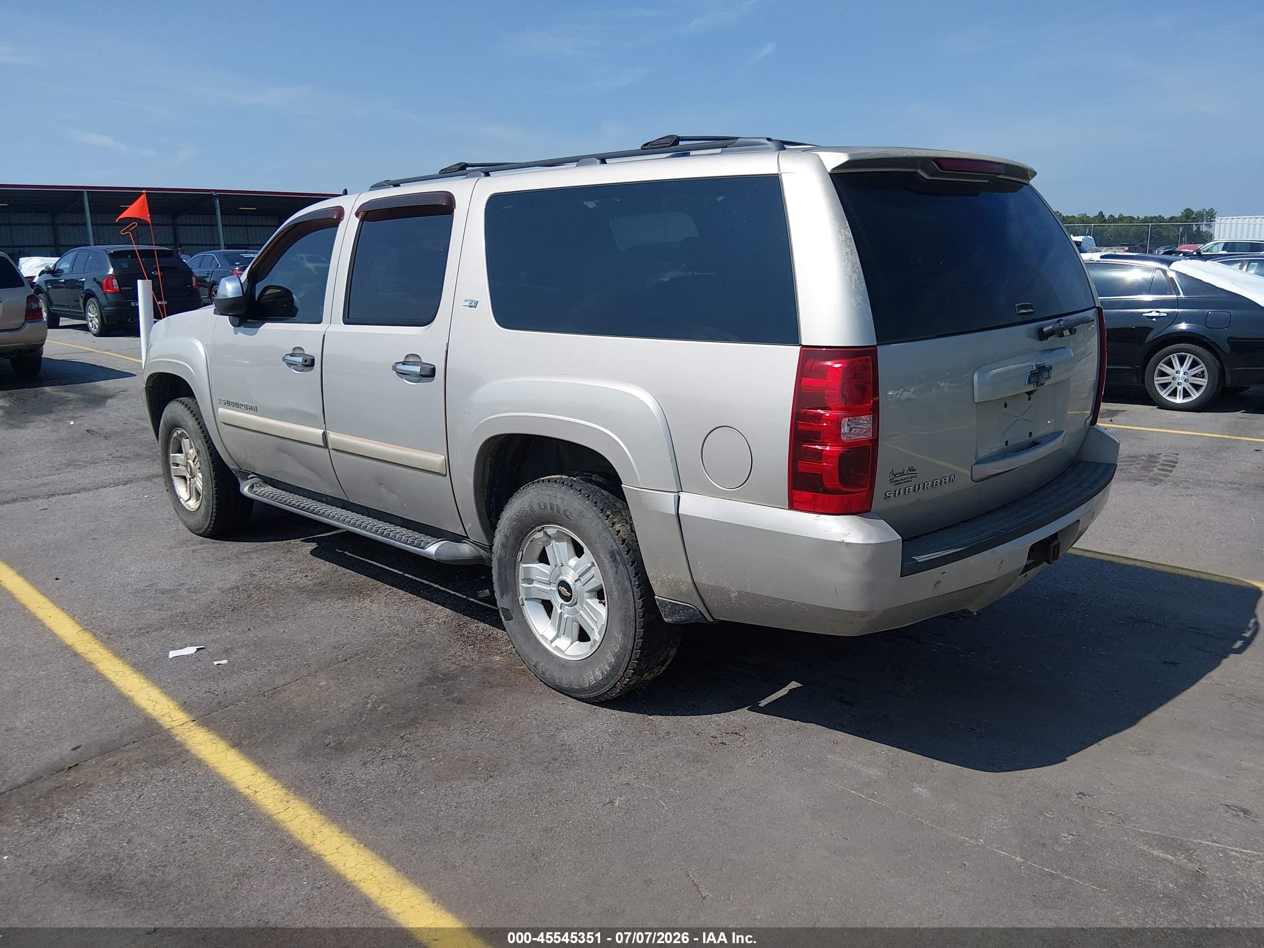 2008 Chevrolet Suburban 1500 Lt Silver vin: 3GNFK16378G277853