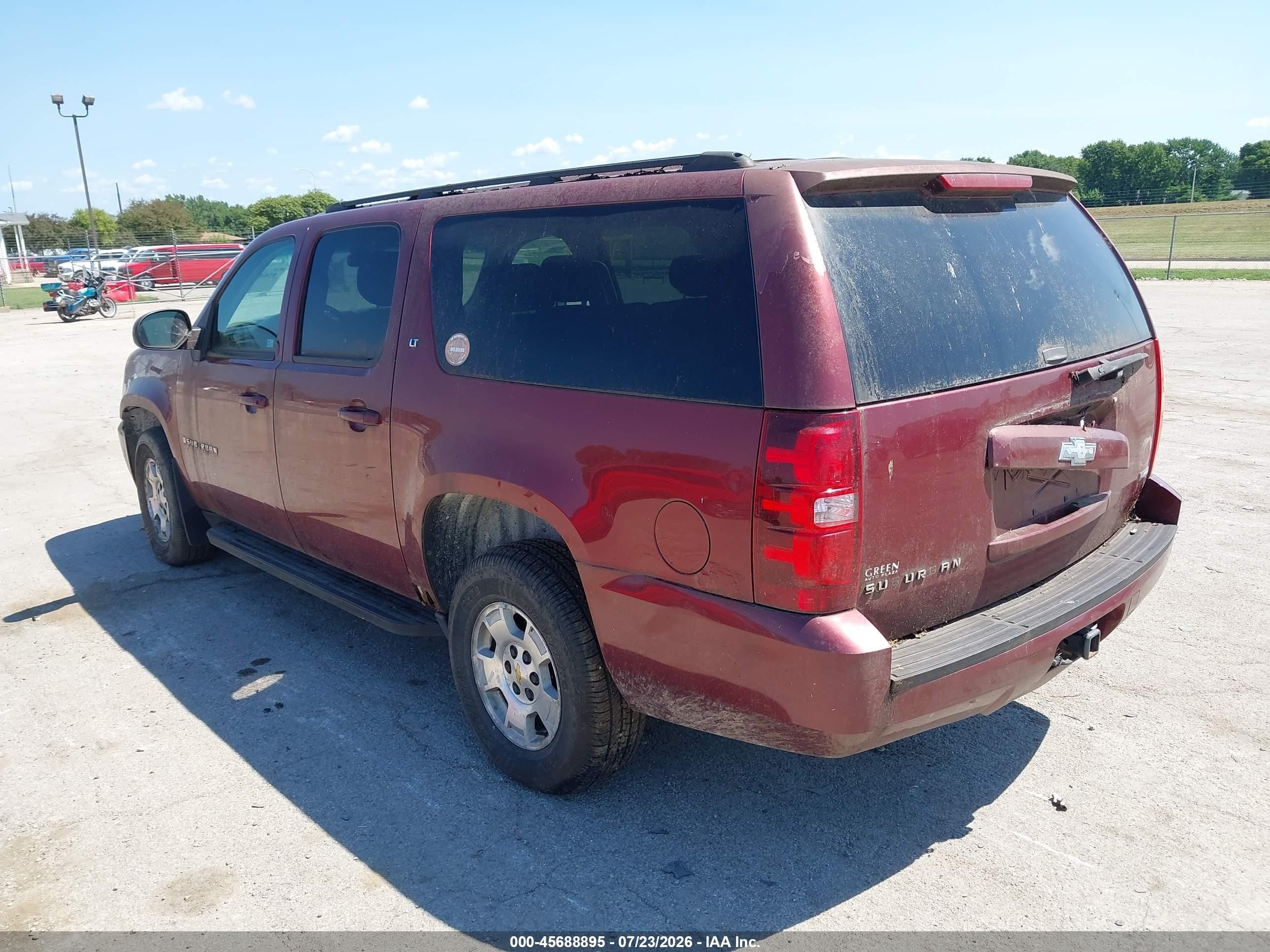 2008 Chevrolet Suburban 1500 Lt Maroon vin: 3GNFK16388G193363