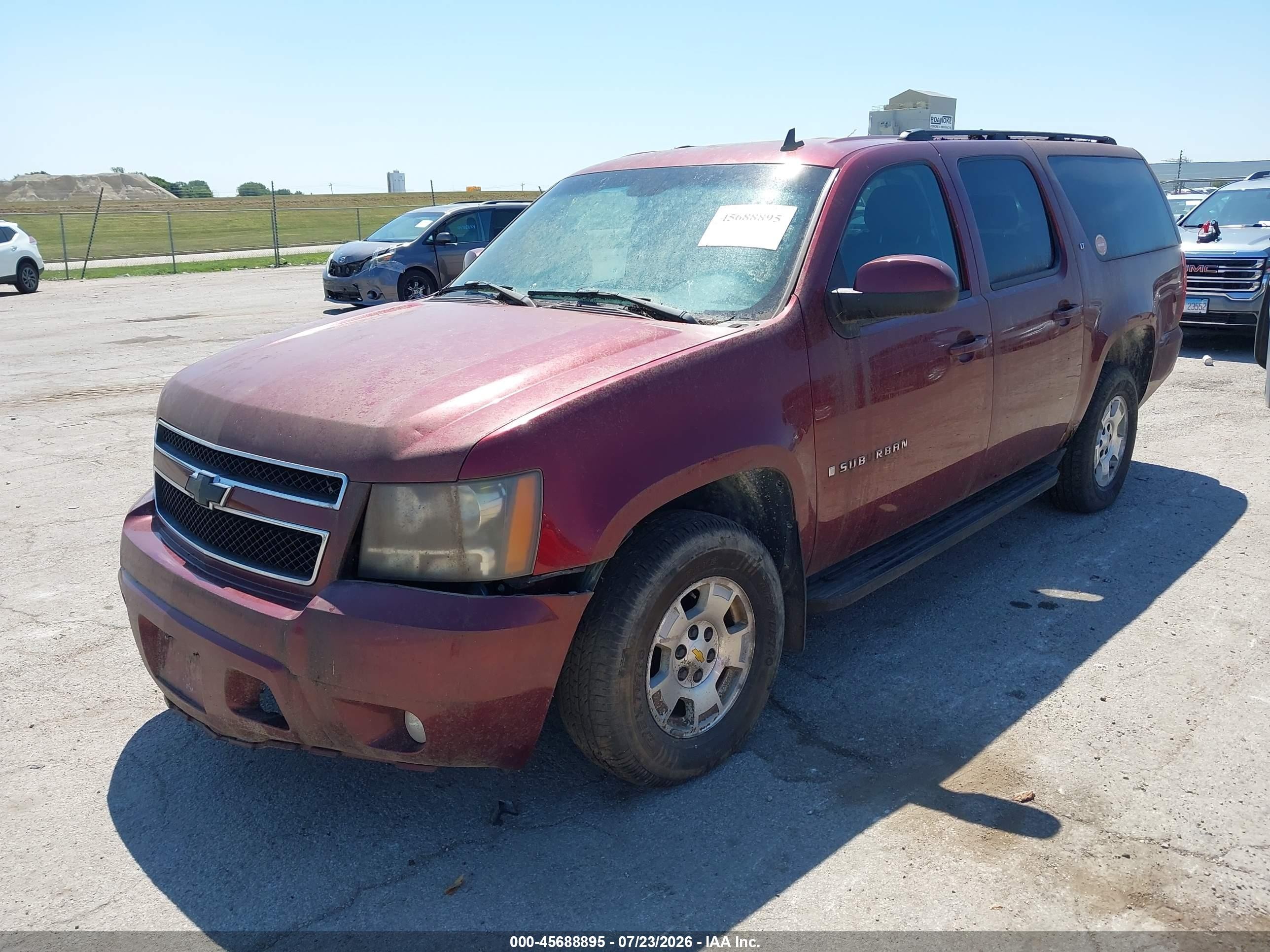 2008 Chevrolet Suburban 1500 Lt Maroon vin: 3GNFK16388G193363
