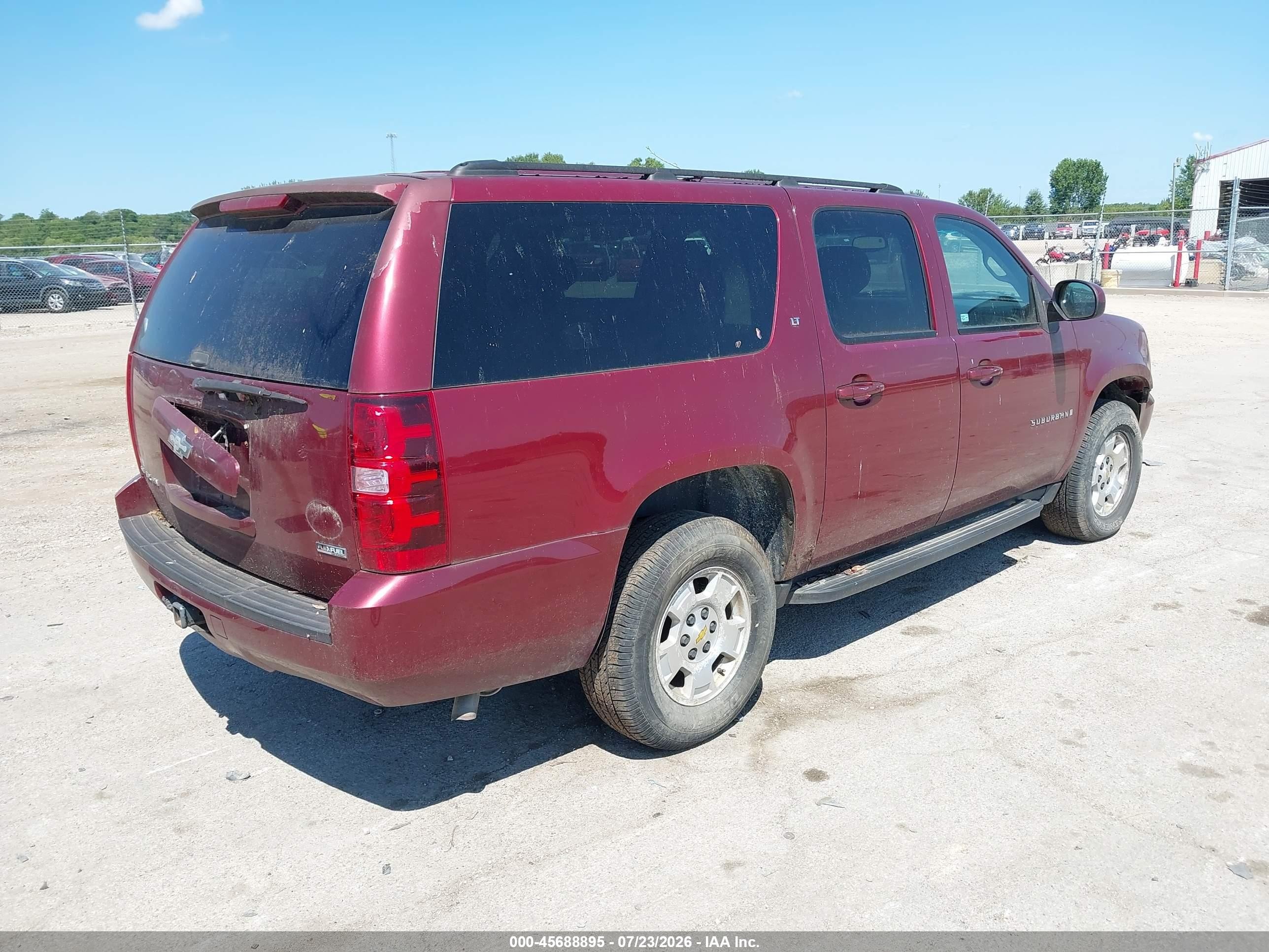 2008 Chevrolet Suburban 1500 Lt Maroon vin: 3GNFK16388G193363