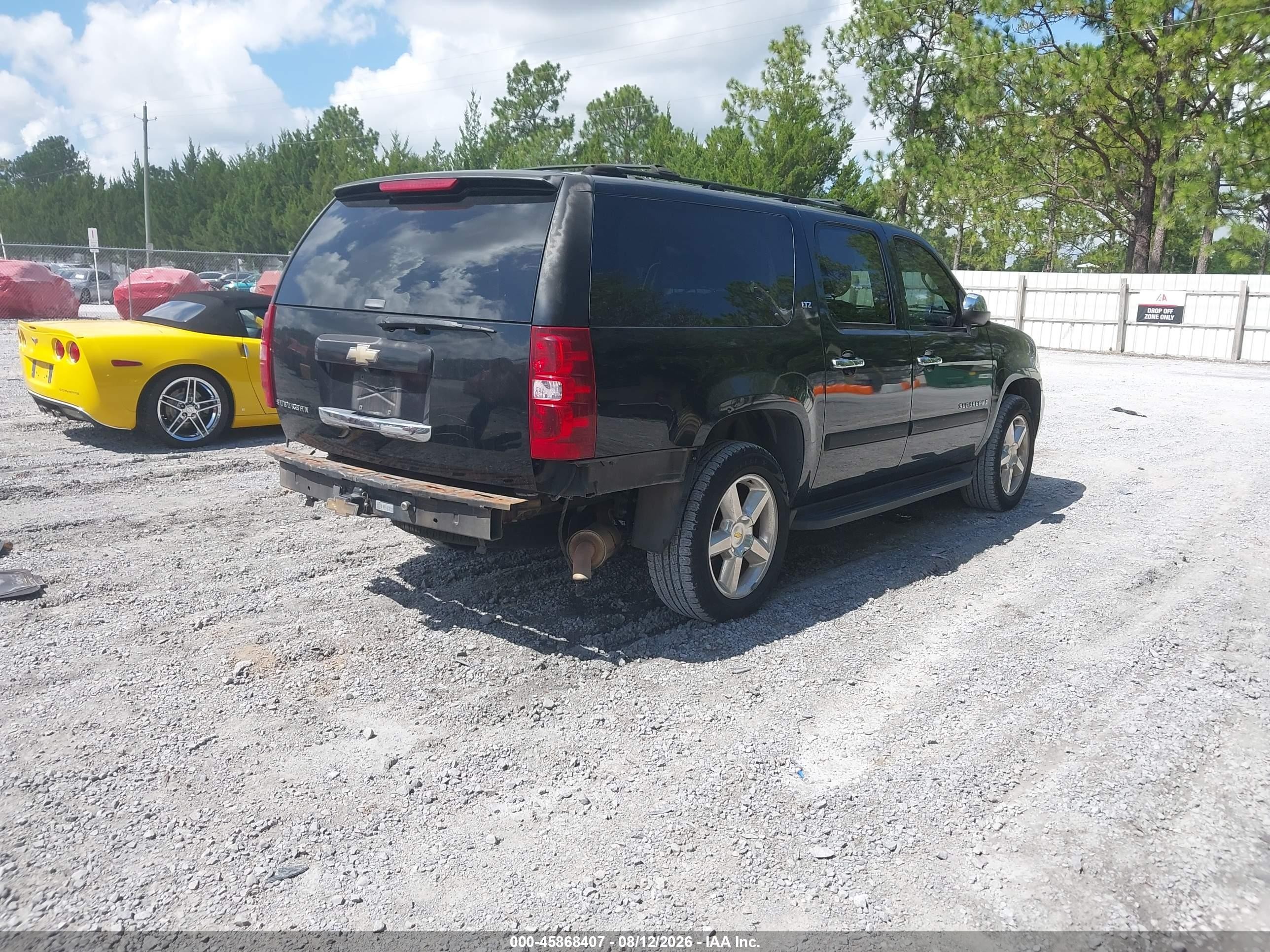 2007 Chevrolet Suburban Ltz Черный vin: 3GNFK16397G132912