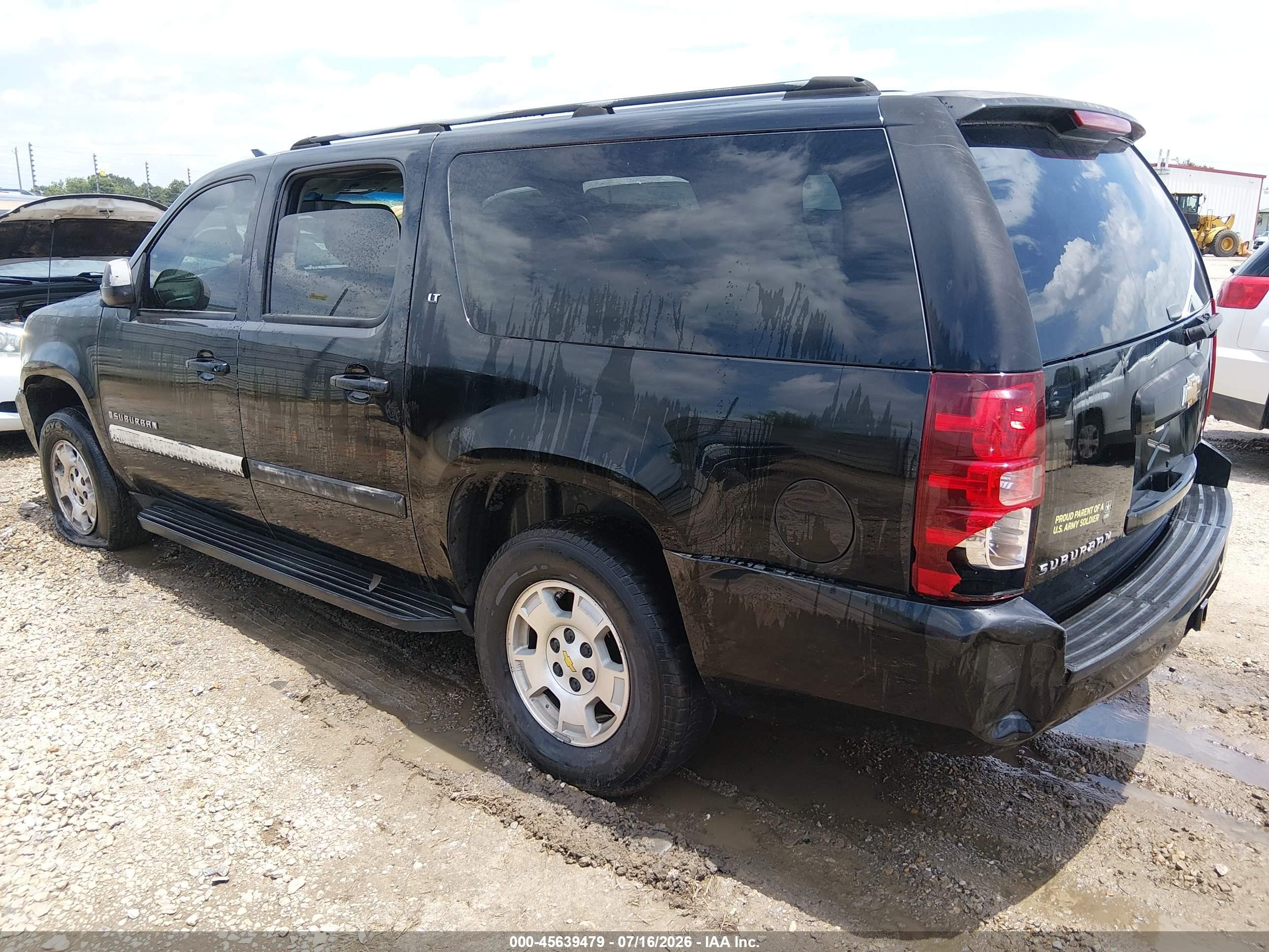2007 Chevrolet Suburban Lt Черный vin: 3GNFK16397G181754