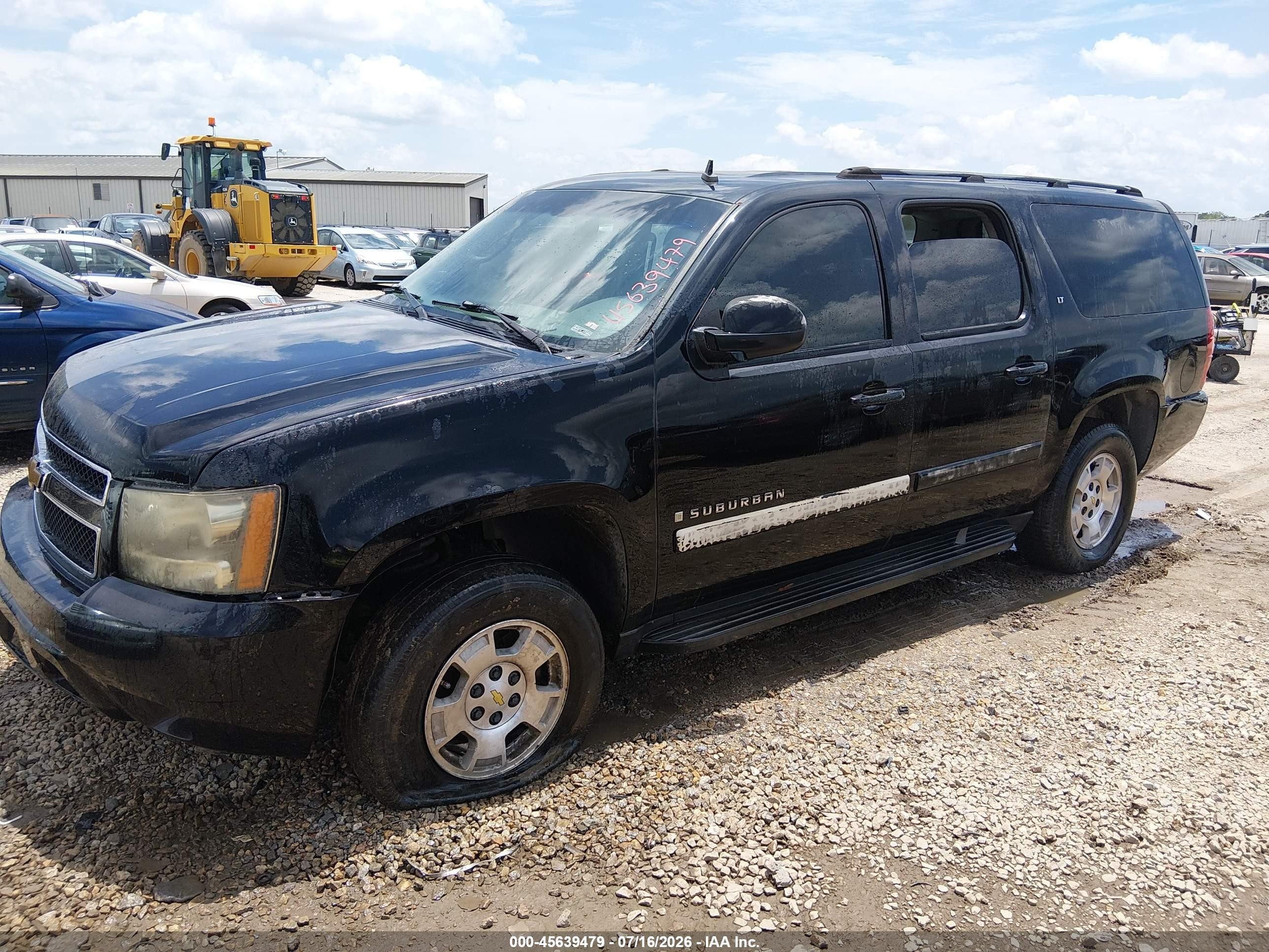 2007 Chevrolet Suburban Lt Черный vin: 3GNFK16397G181754