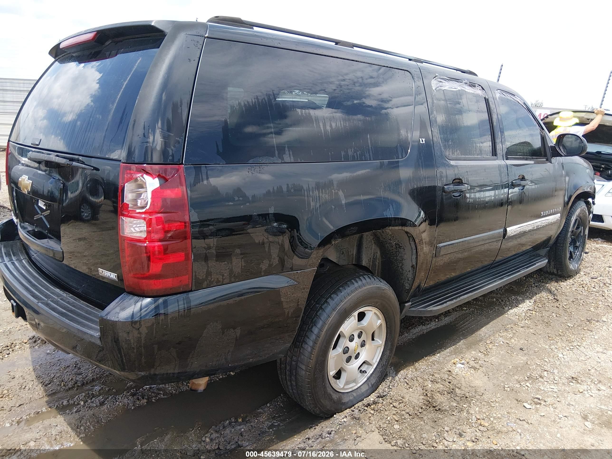 2007 Chevrolet Suburban Lt Черный vin: 3GNFK16397G181754