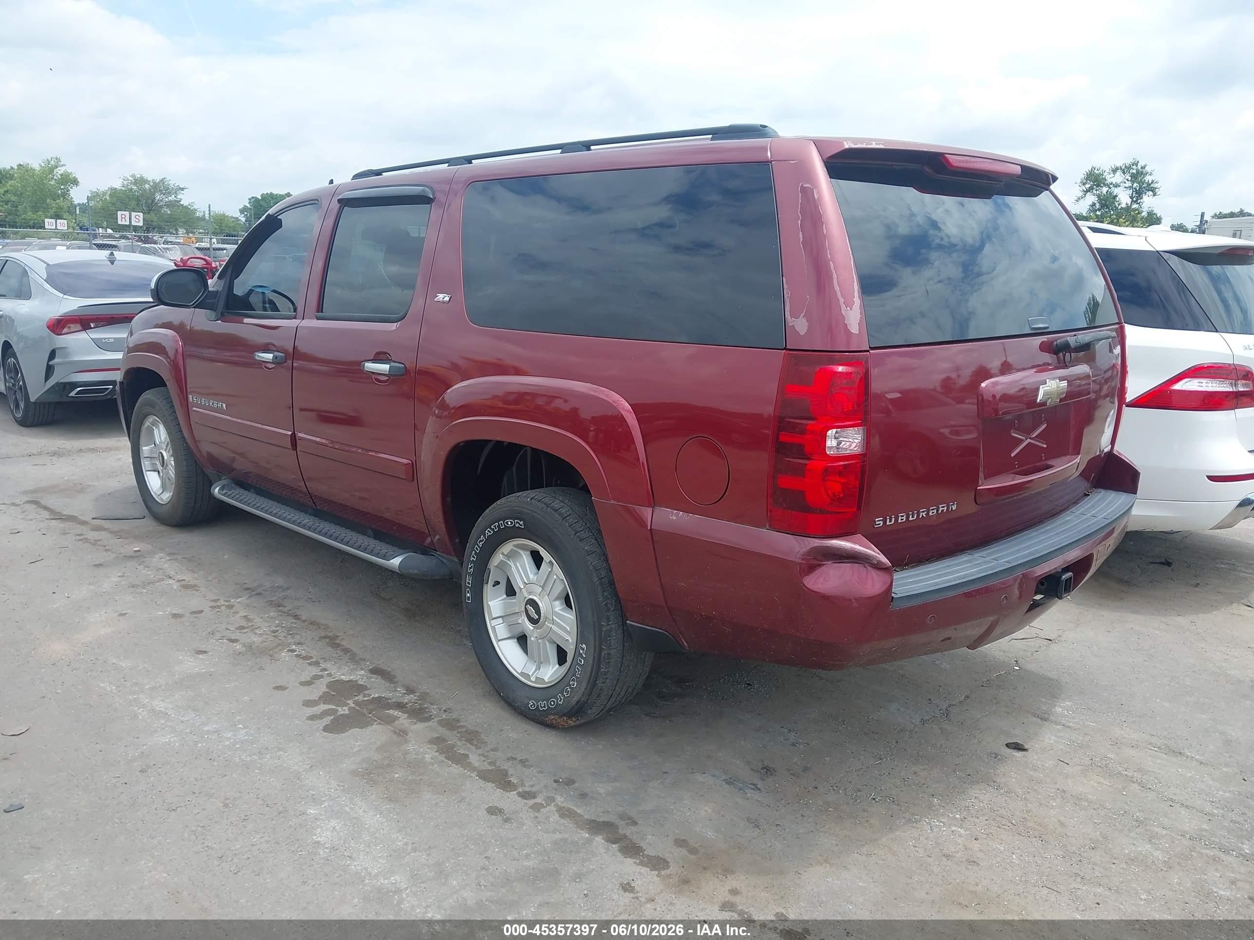 2008 Chevrolet Suburban 1500 Lt Бордовый vin: 3GNFK163X8G307587