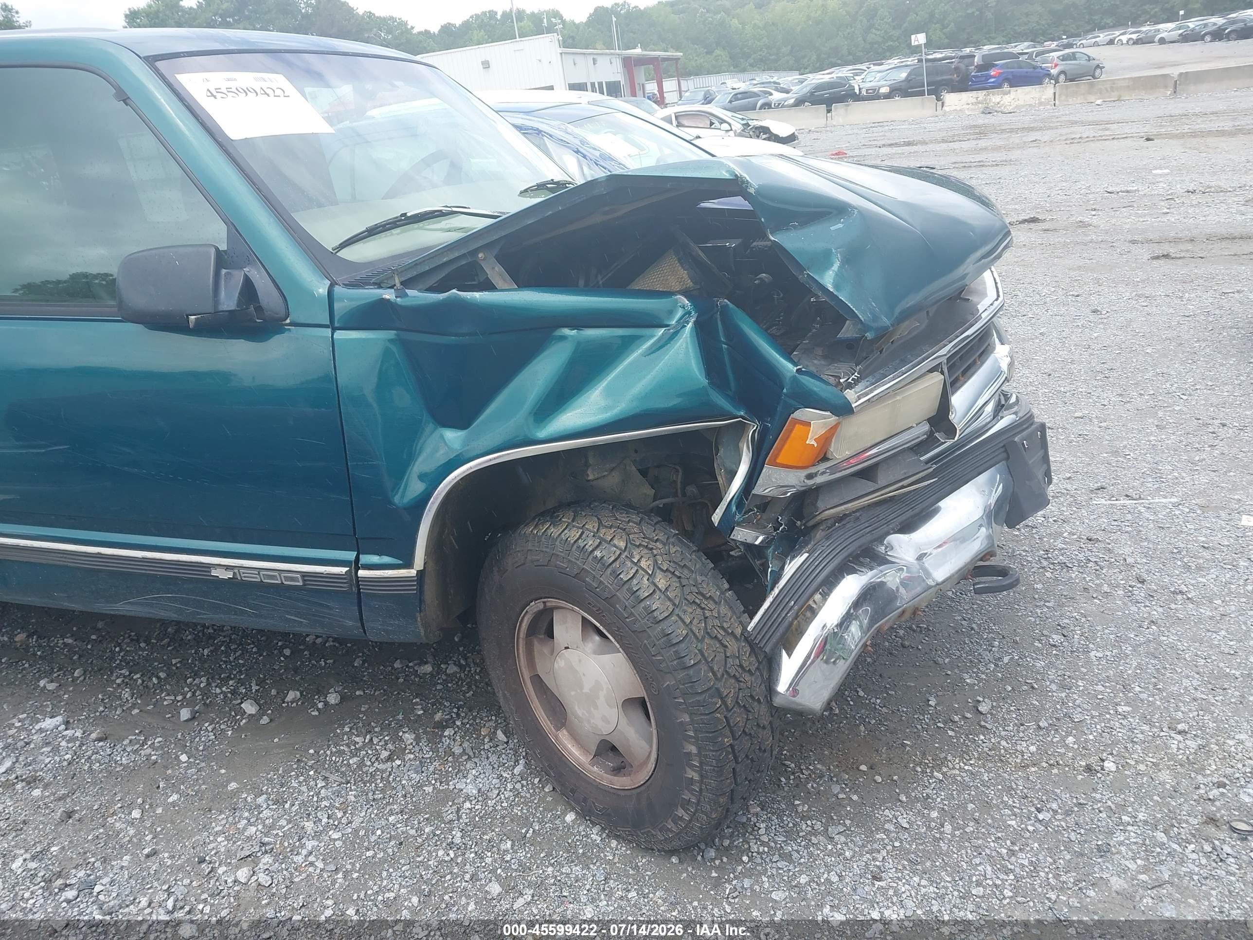 1997 Chevrolet Suburban 1500   Green vin: 3GNFK16R1VG177862