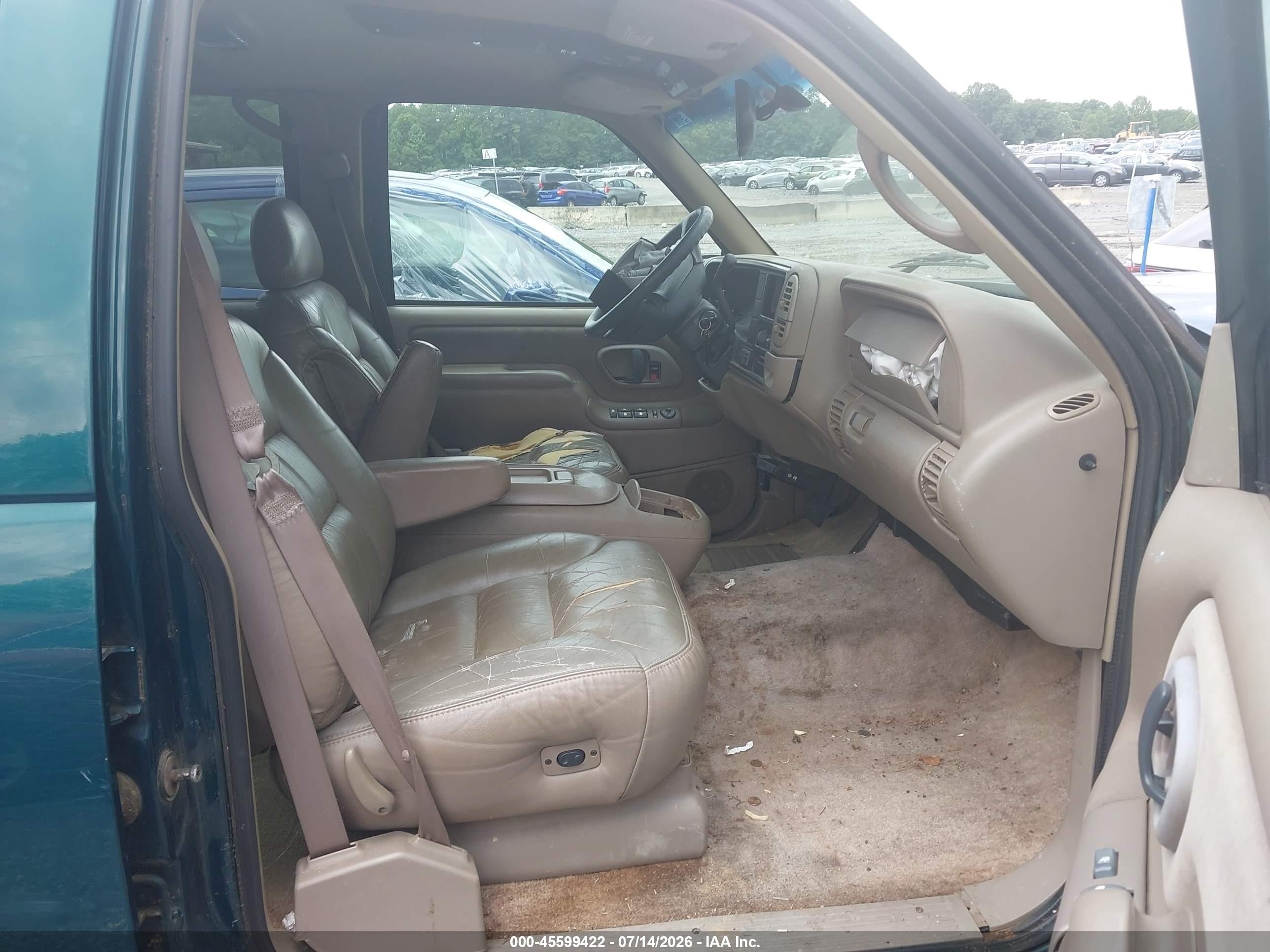 1997 Chevrolet Suburban 1500   Green vin: 3GNFK16R1VG177862
