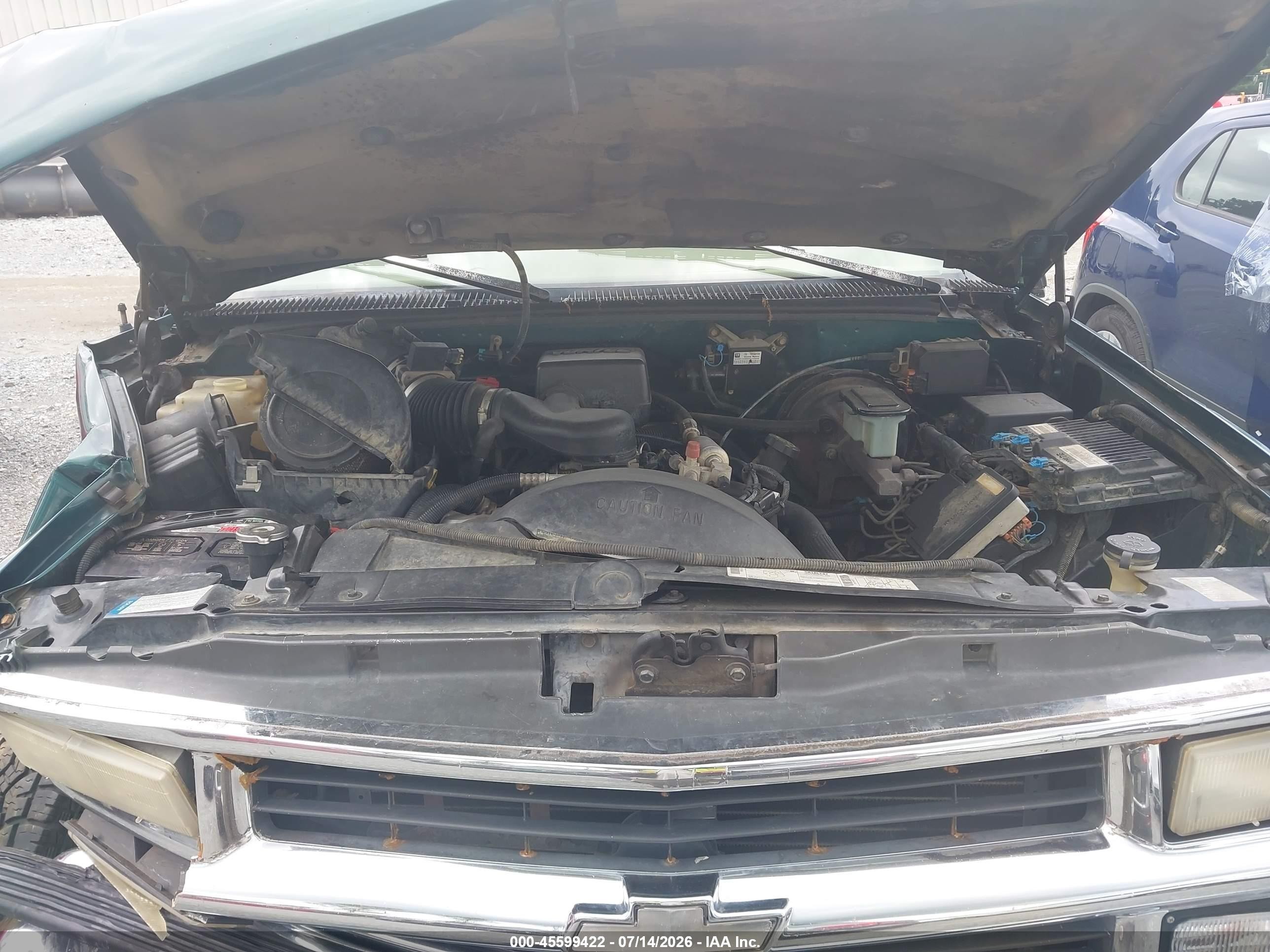 1997 Chevrolet Suburban 1500   Green vin: 3GNFK16R1VG177862