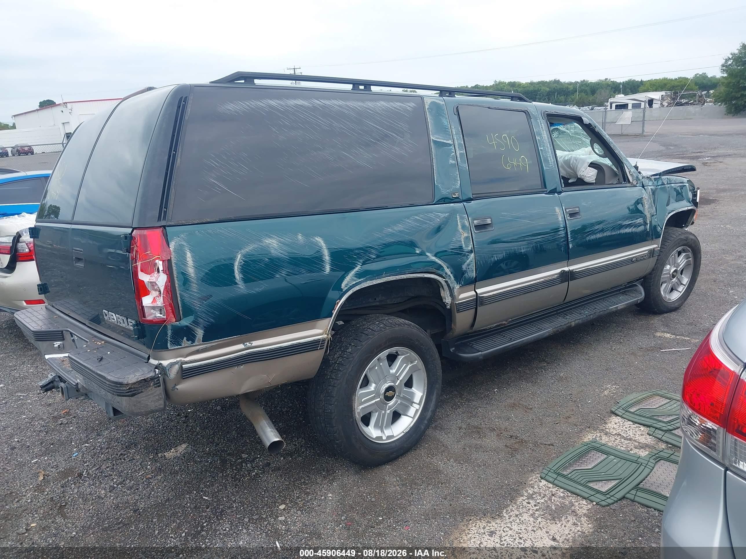 1999 Chevrolet Suburban Lt Green vin: 3GNFK16R1XG106177