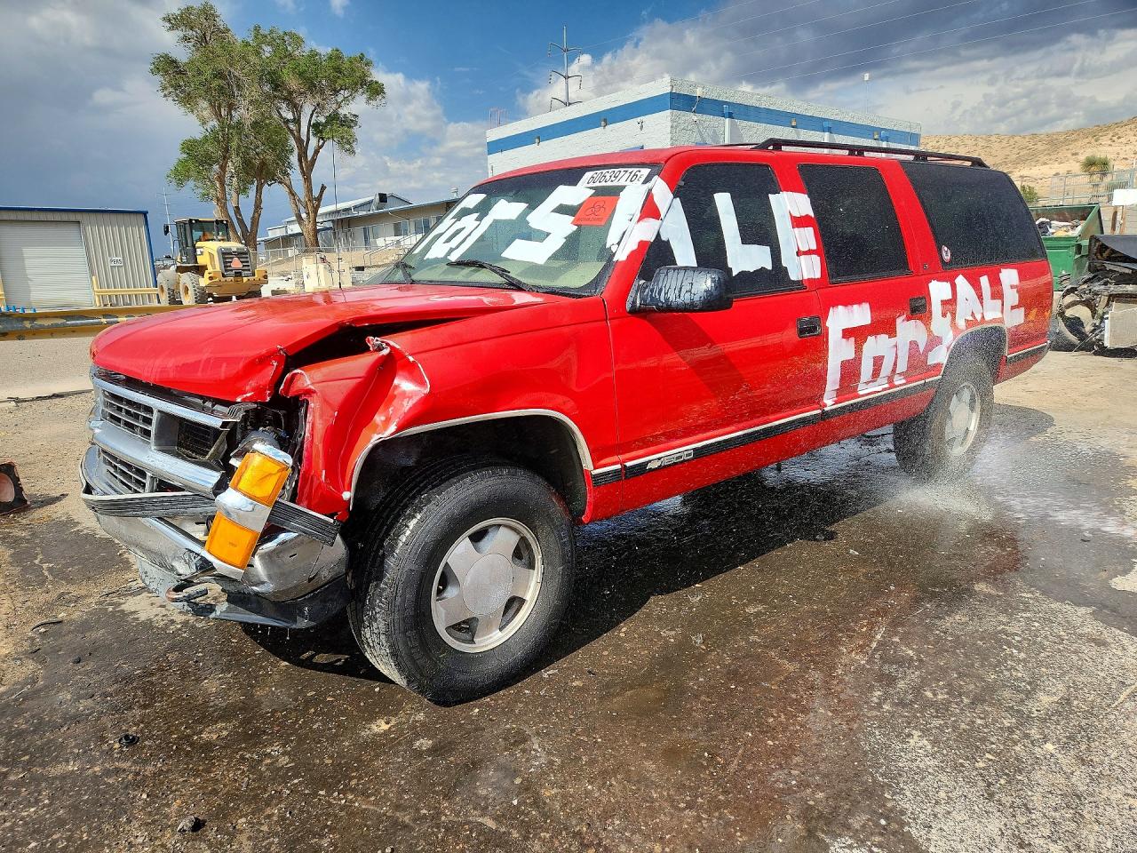 1997 Chevrolet Suburban K1500 Red vin: 3GNFK16R2VG123003