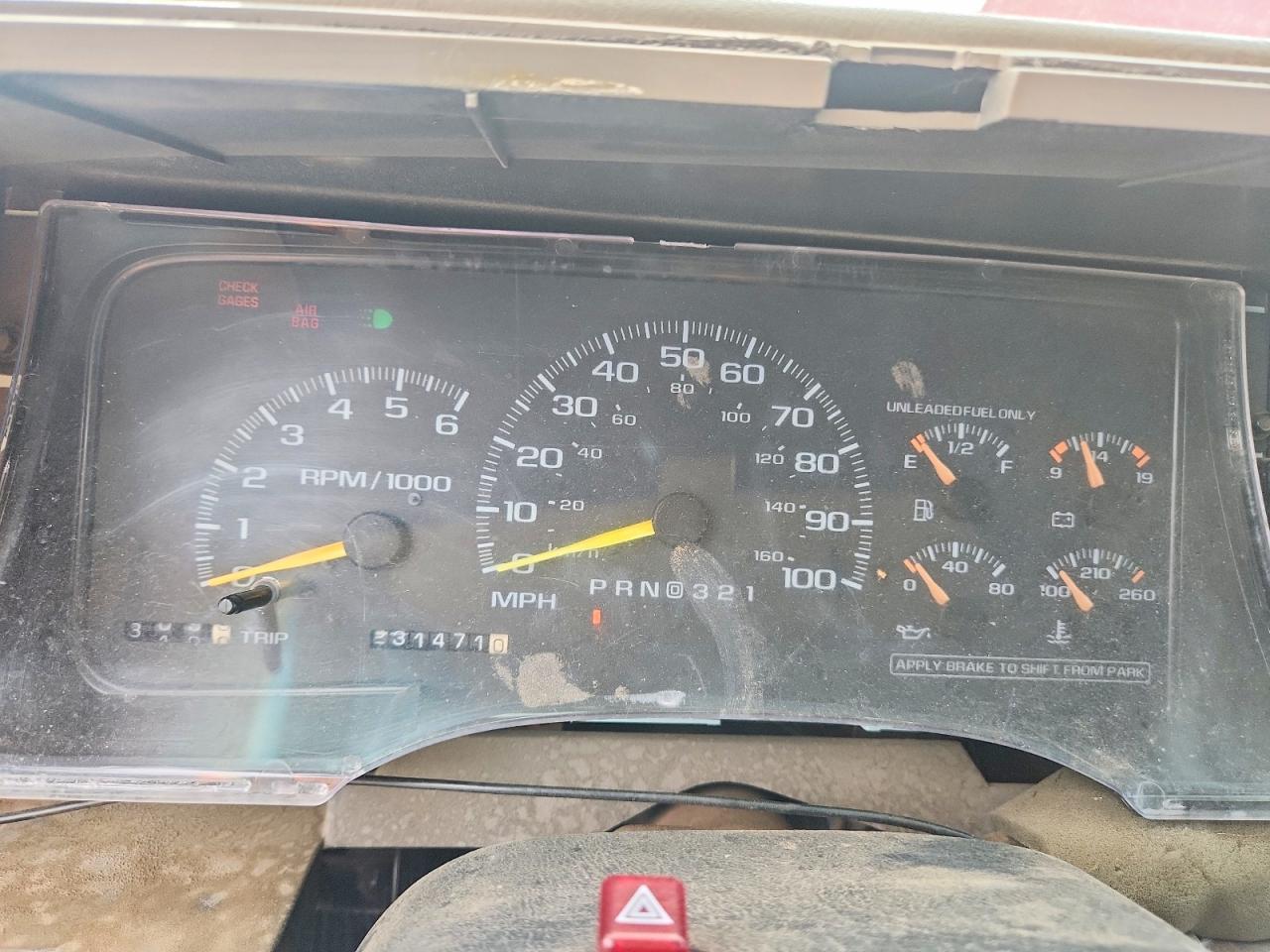 1997 Chevrolet Suburban K1500 Красный vin: 3GNFK16R2VG123003