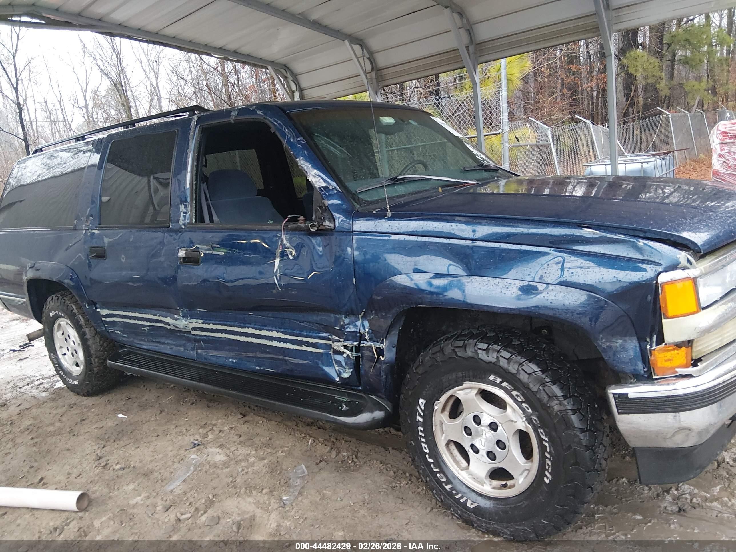 1997 Chevrolet Suburban 1500   Blue vin: 3GNFK16R2VG165493