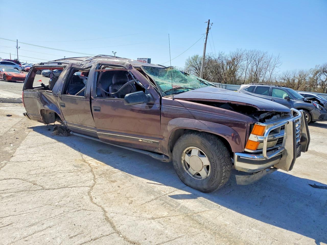 1997 Chevrolet Suburban K1500 Purple vin: 3GNFK16R5VG112111