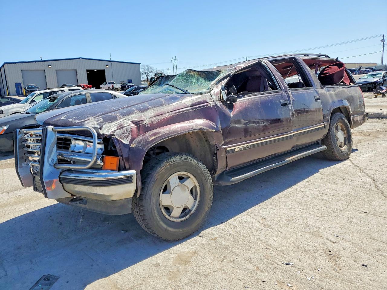 1997 Chevrolet Suburban K1500 Purple vin: 3GNFK16R5VG112111