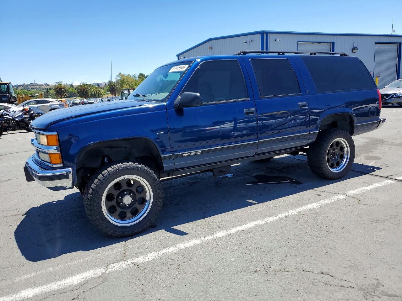 1999 Chevrolet Suburban K1500 Blue vin: 3GNFK16R7XG121525