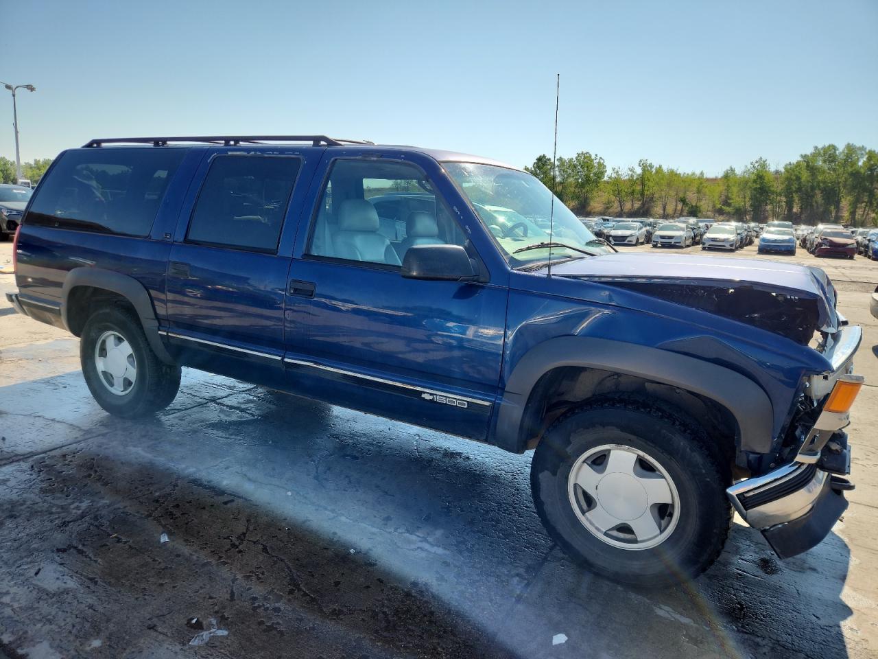 1997 Chevrolet Suburban K1500 Синий vin: 3GNFK16R8VG154904