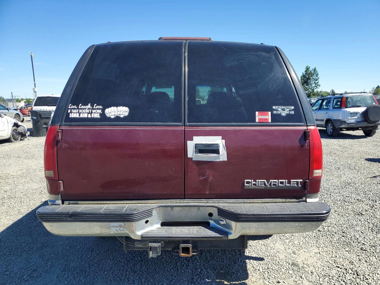 1999 Chevrolet Suburban K1500 Темно-бордовый vin: 3GNFK16R9XG194038