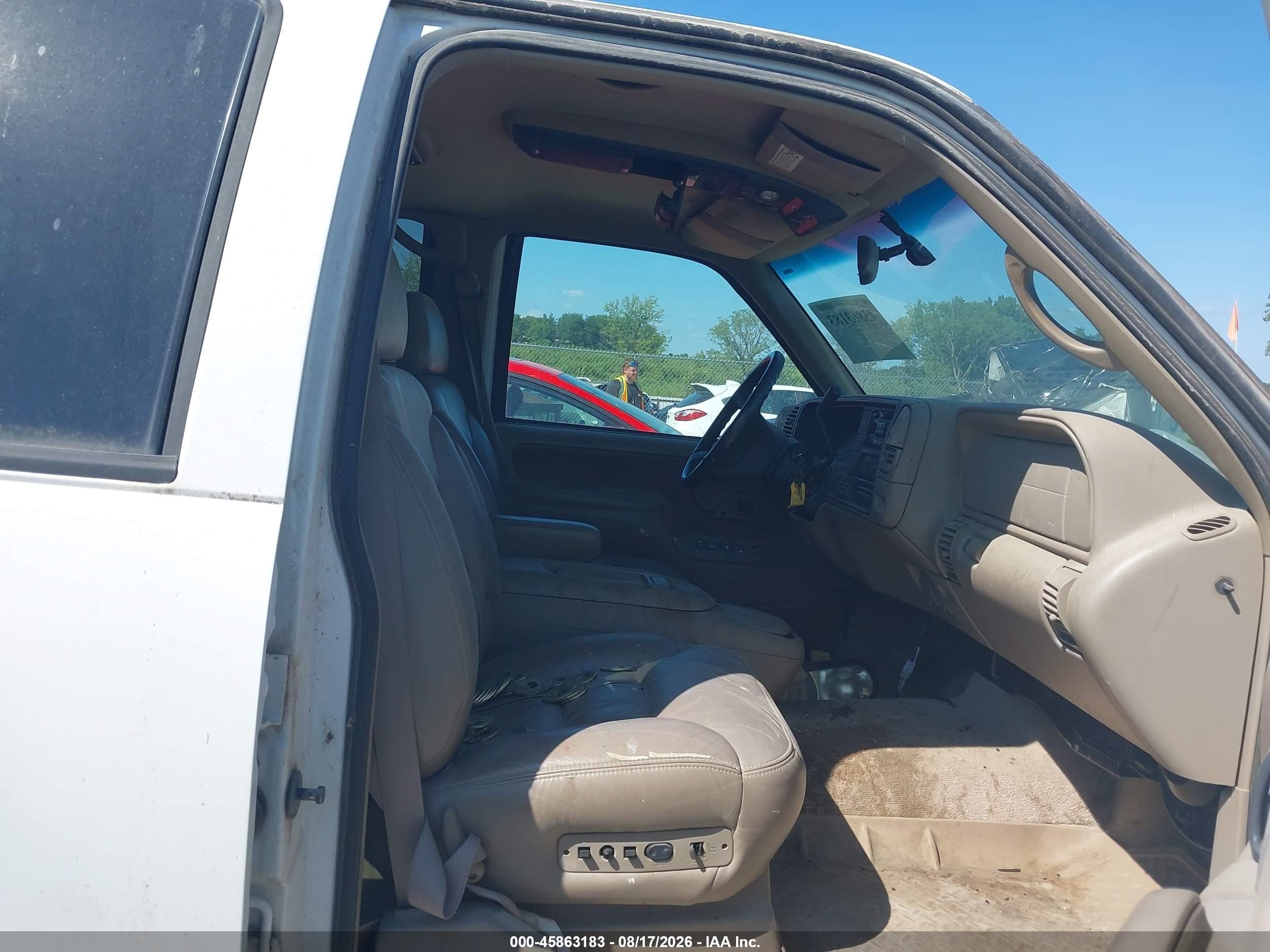 1999 Chevrolet Suburban Lt White vin: 3GNFK16RXXG246793