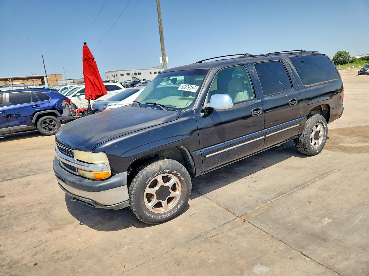 2001 Chevrolet Suburban K1500 Black vin: 3GNFK16T01G285069