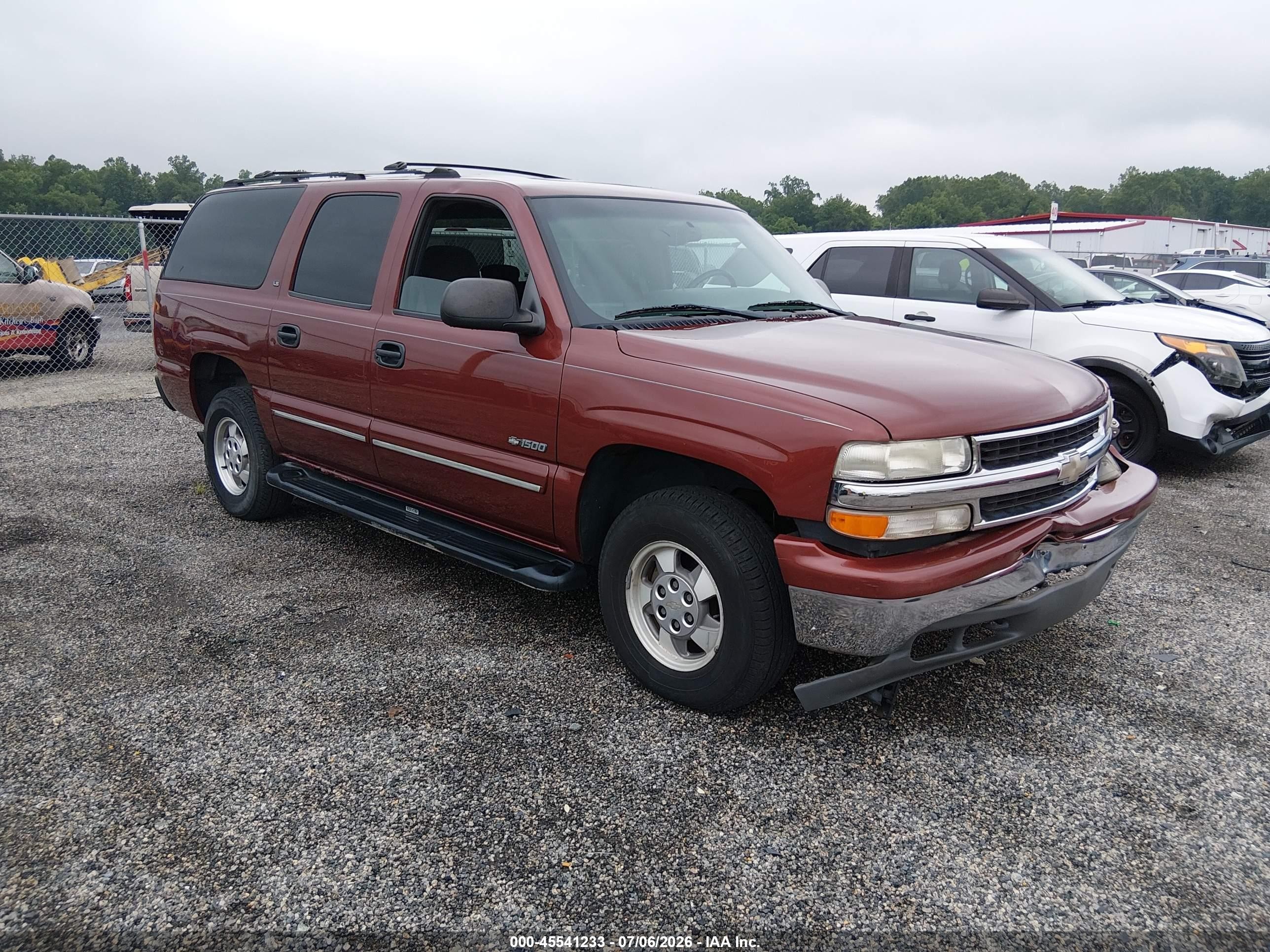 2000 Chevrolet Suburban K1500 Burgundy vin: 3GNFK16T0YG200385