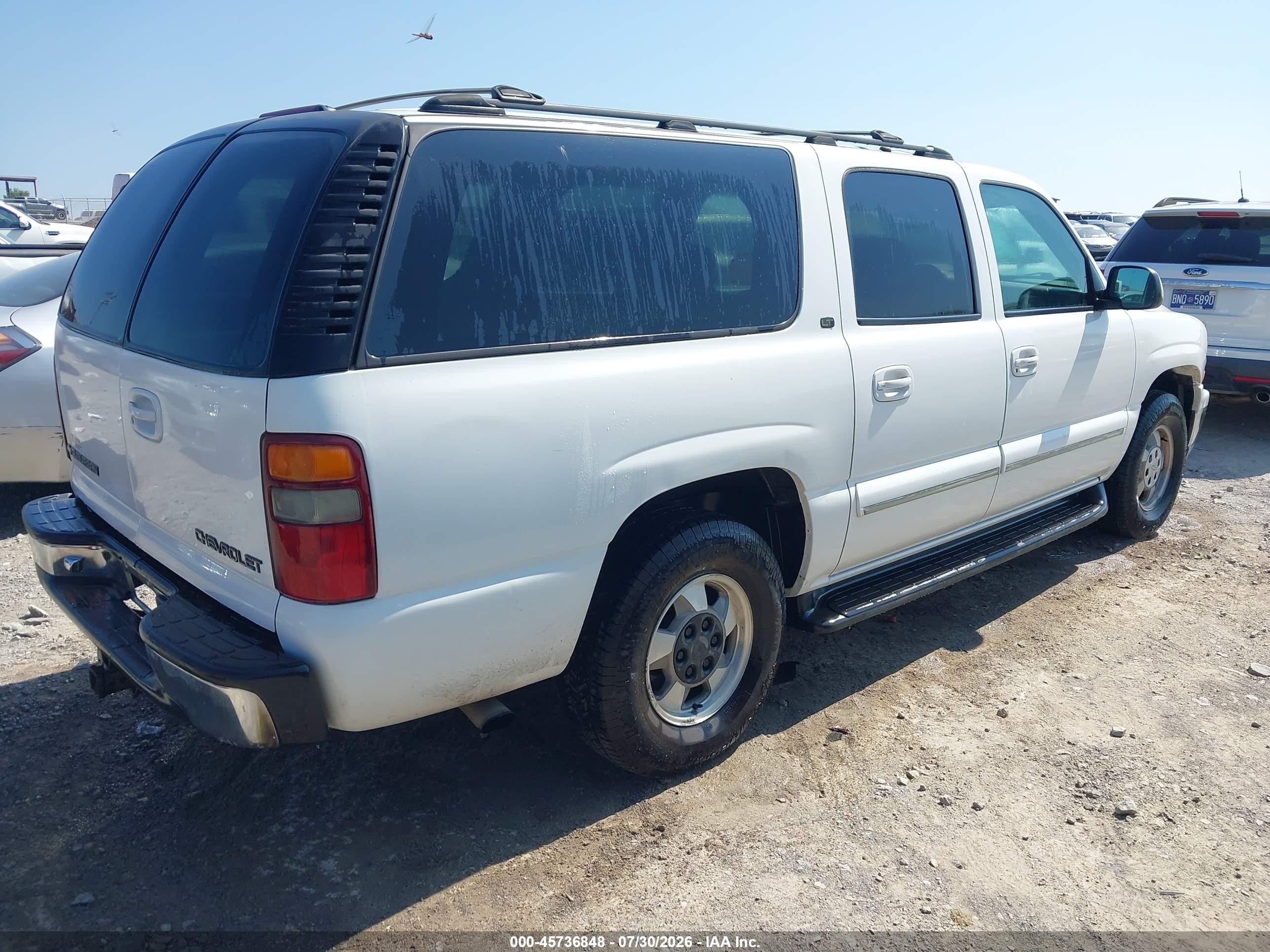 2001 Chevrolet Suburban 1500 Lt White vin: 3GNFK16T21G230932