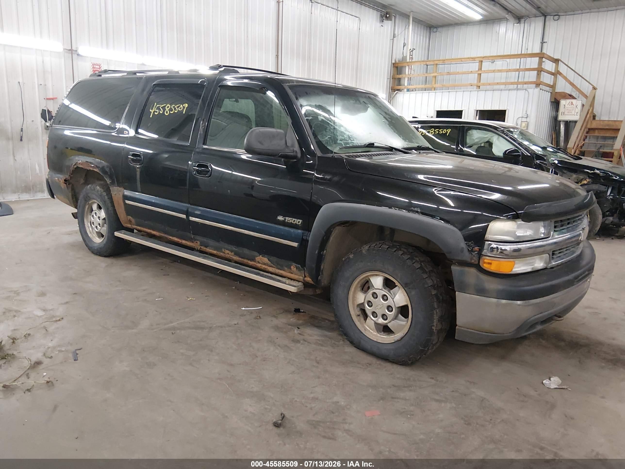 2000 Chevrolet Suburban 1500 Lt Dark Blue vin: 3GNFK16T3YG192492