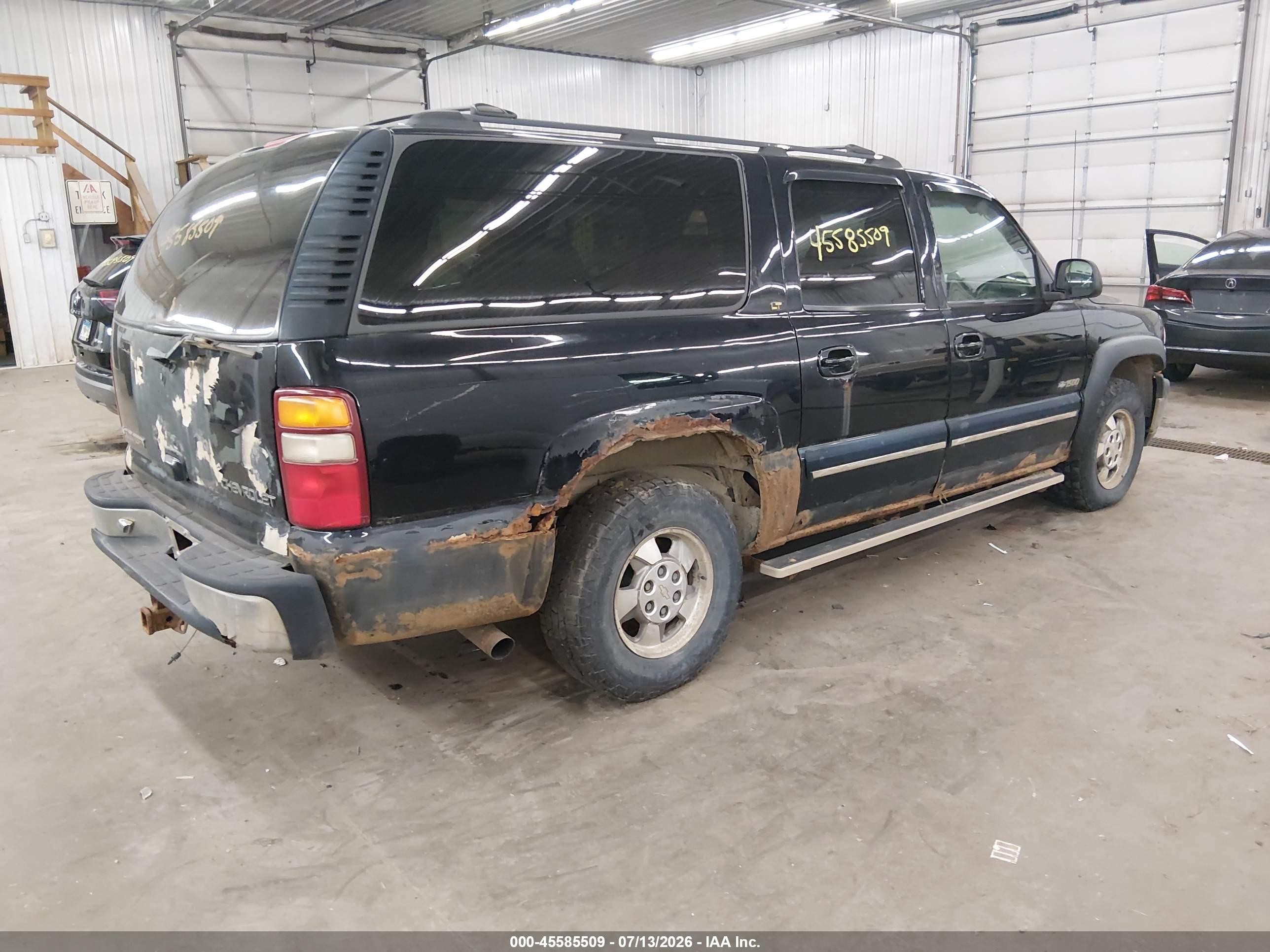 2000 Chevrolet Suburban 1500 Lt Dark Blue vin: 3GNFK16T3YG192492