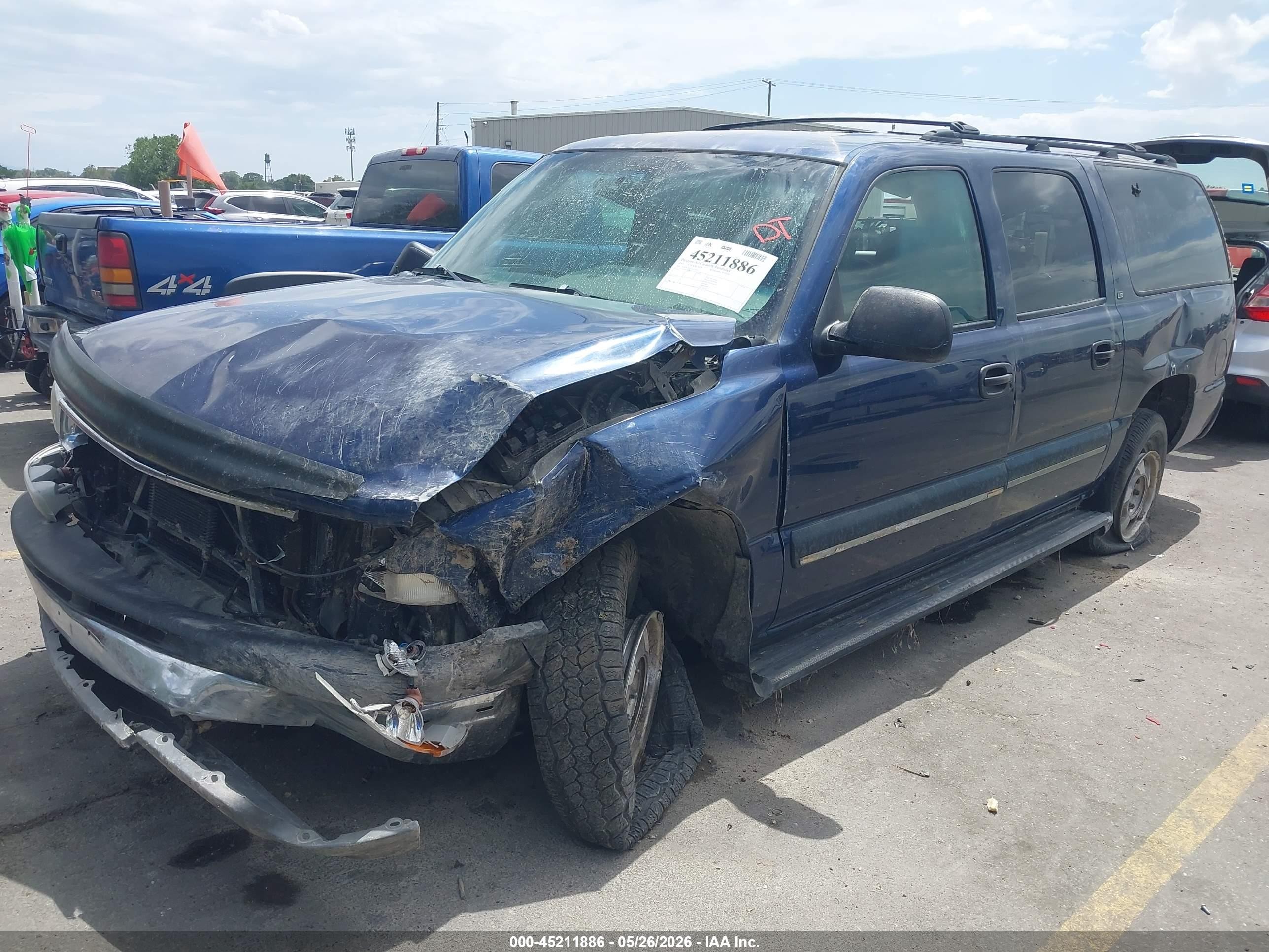 2001 Chevrolet Suburban 1500 Ls Blue vin: 3GNFK16T41G173911