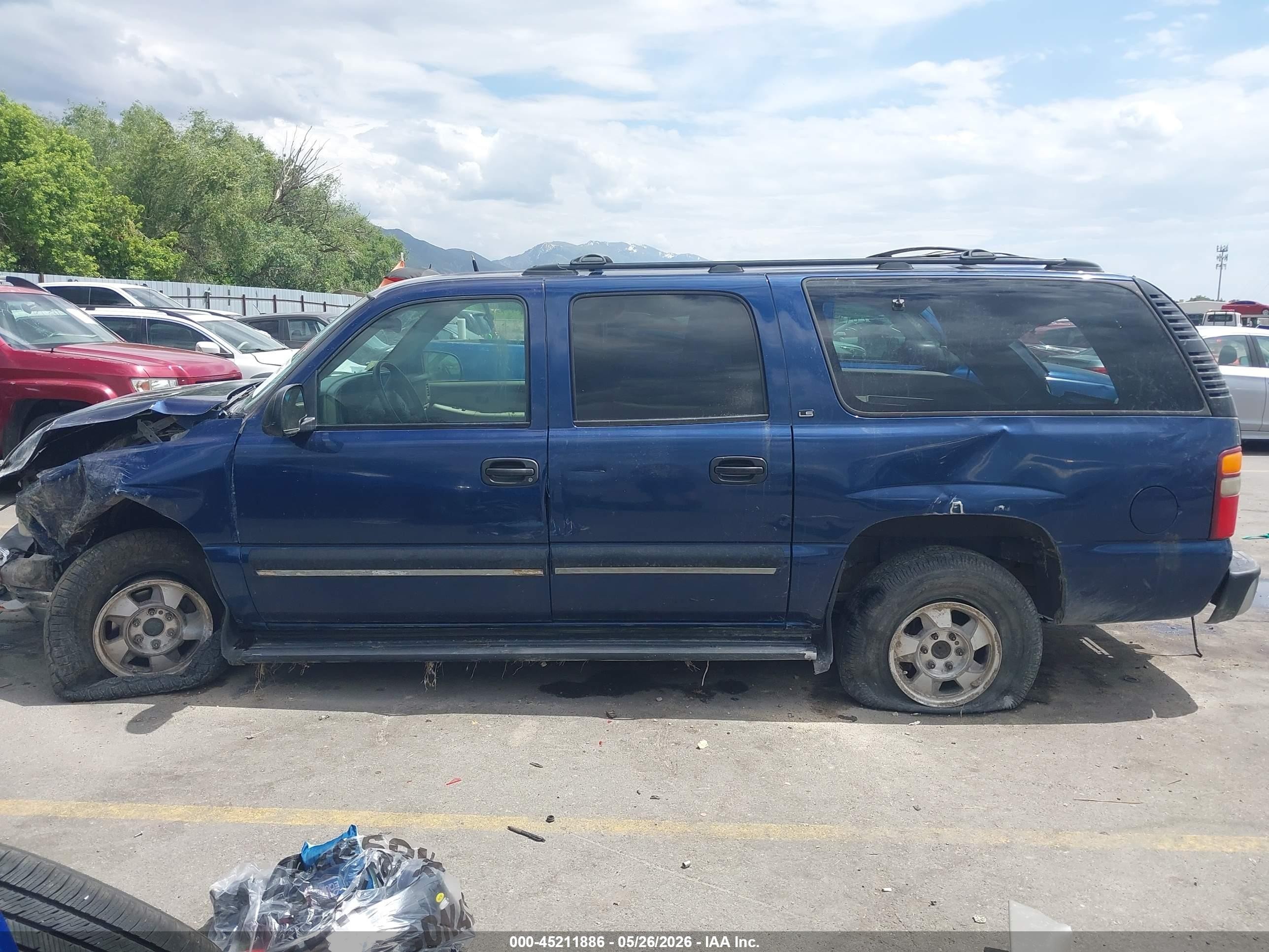 2001 Chevrolet Suburban 1500 Ls Blue vin: 3GNFK16T41G173911