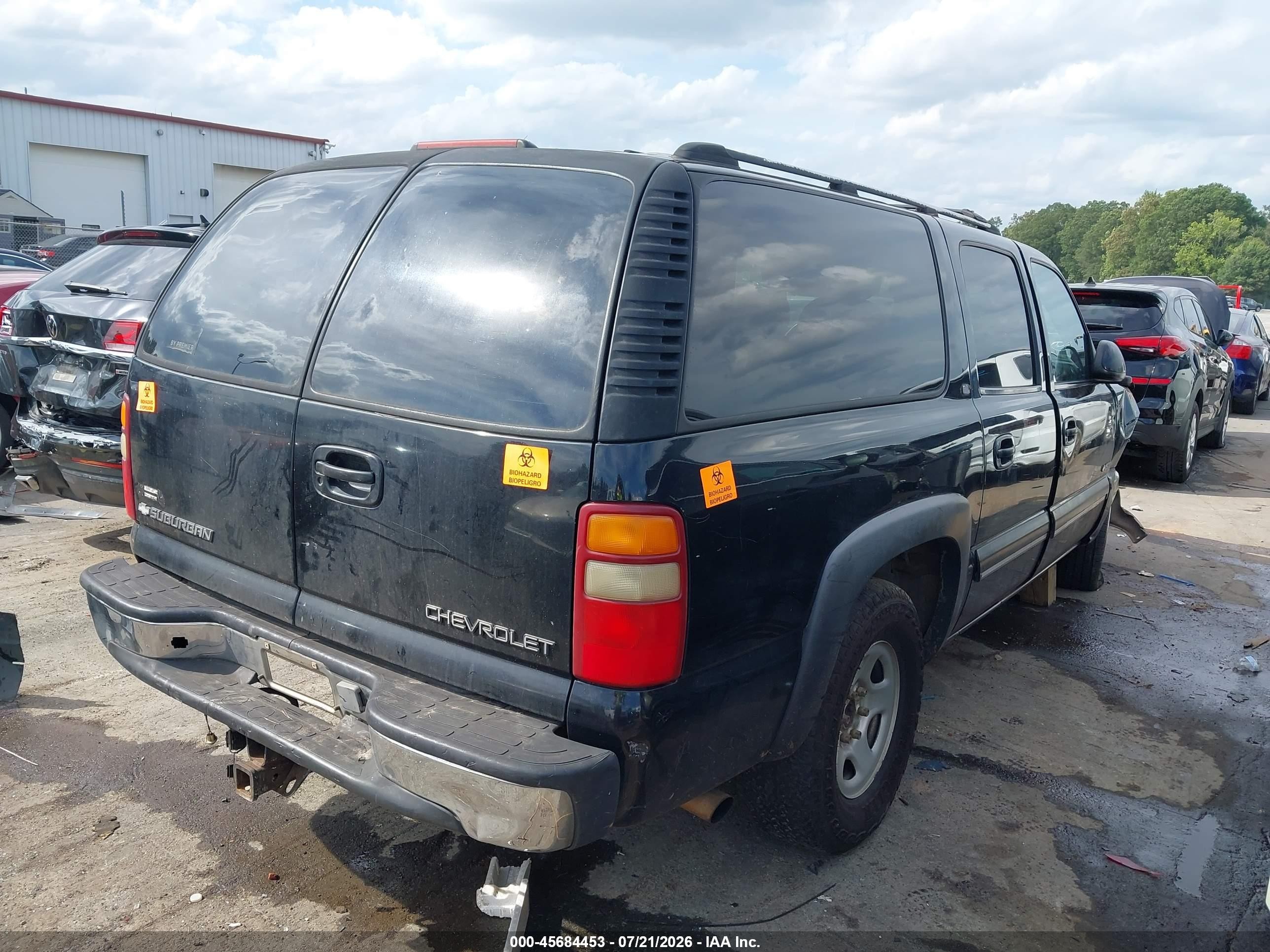 2000 Chevrolet Suburban 1500 Lt Black vin: 3GNFK16T4YG211762