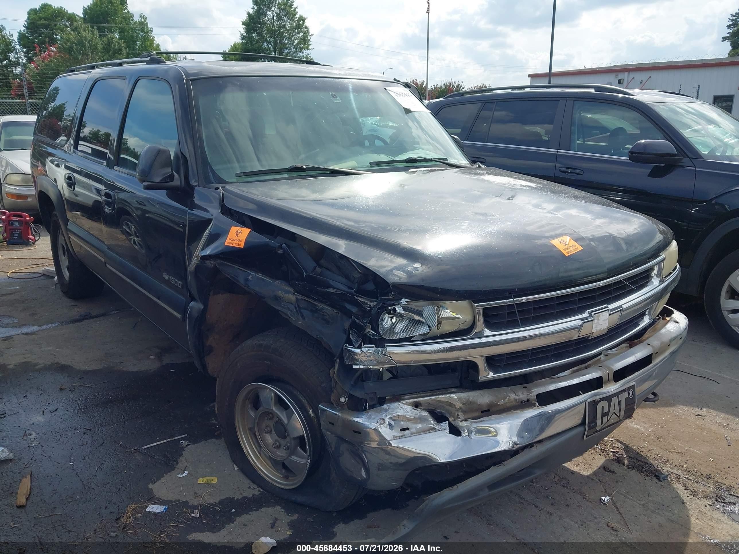 2000 Chevrolet Suburban 1500 Lt Black vin: 3GNFK16T4YG211762