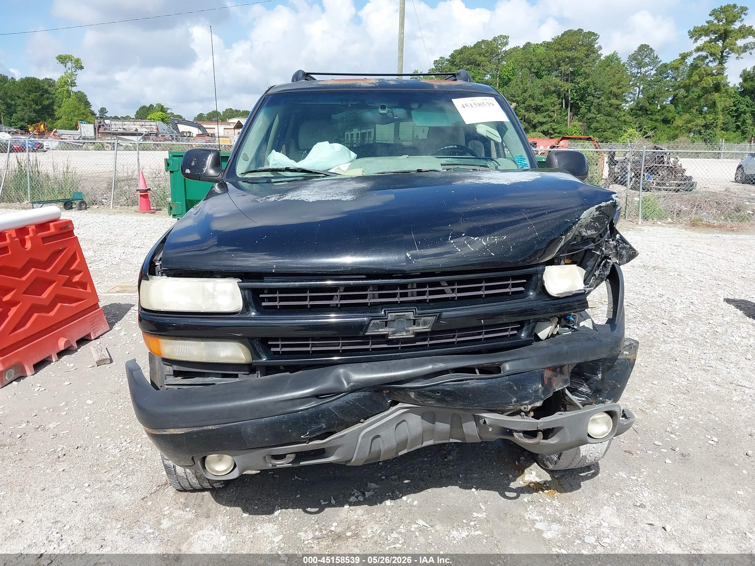 2001 Chevrolet Suburban 1500 Ls Black vin: 3GNFK16T51G267814