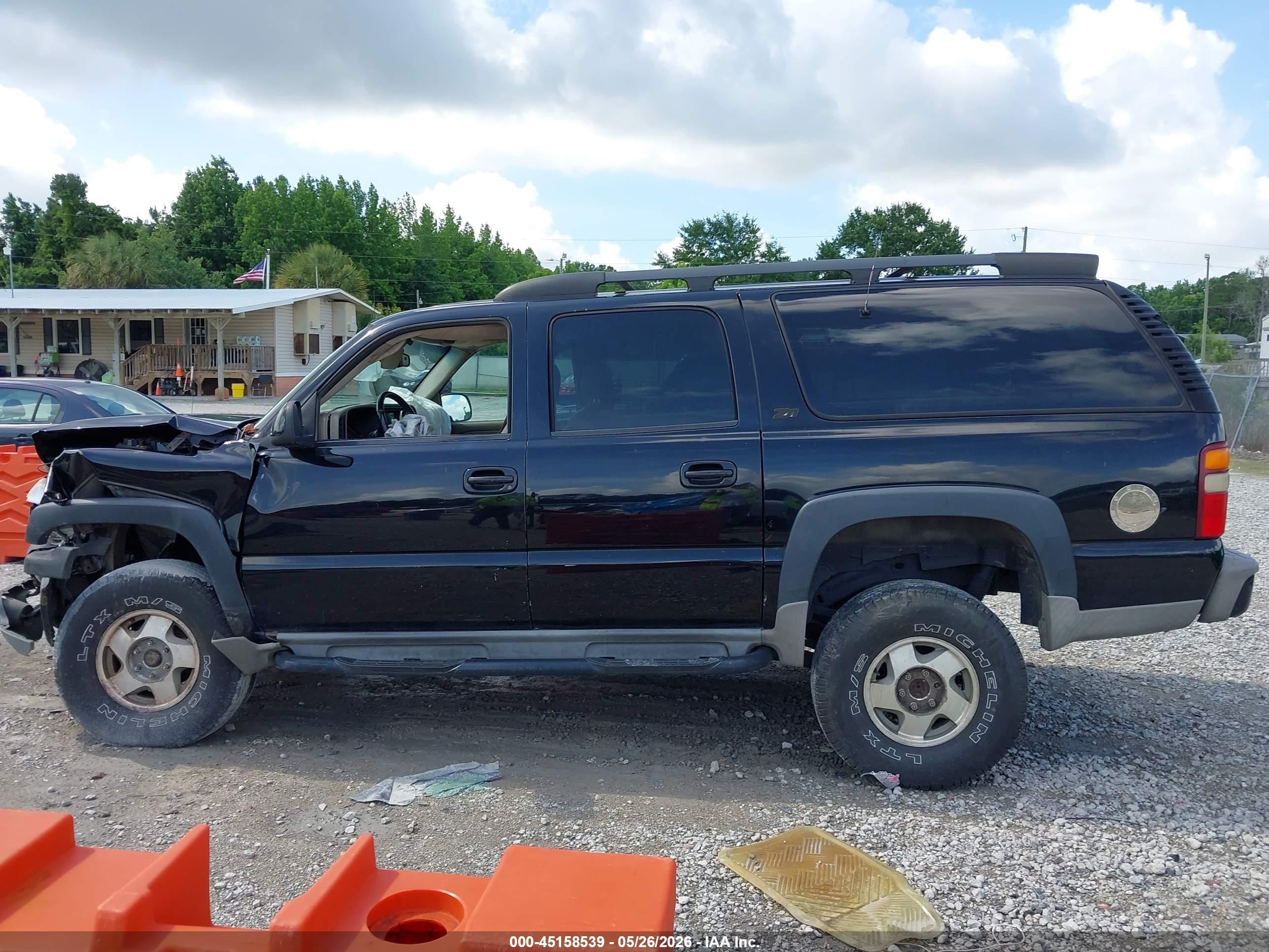 2001 Chevrolet Suburban 1500 Ls Black vin: 3GNFK16T51G267814