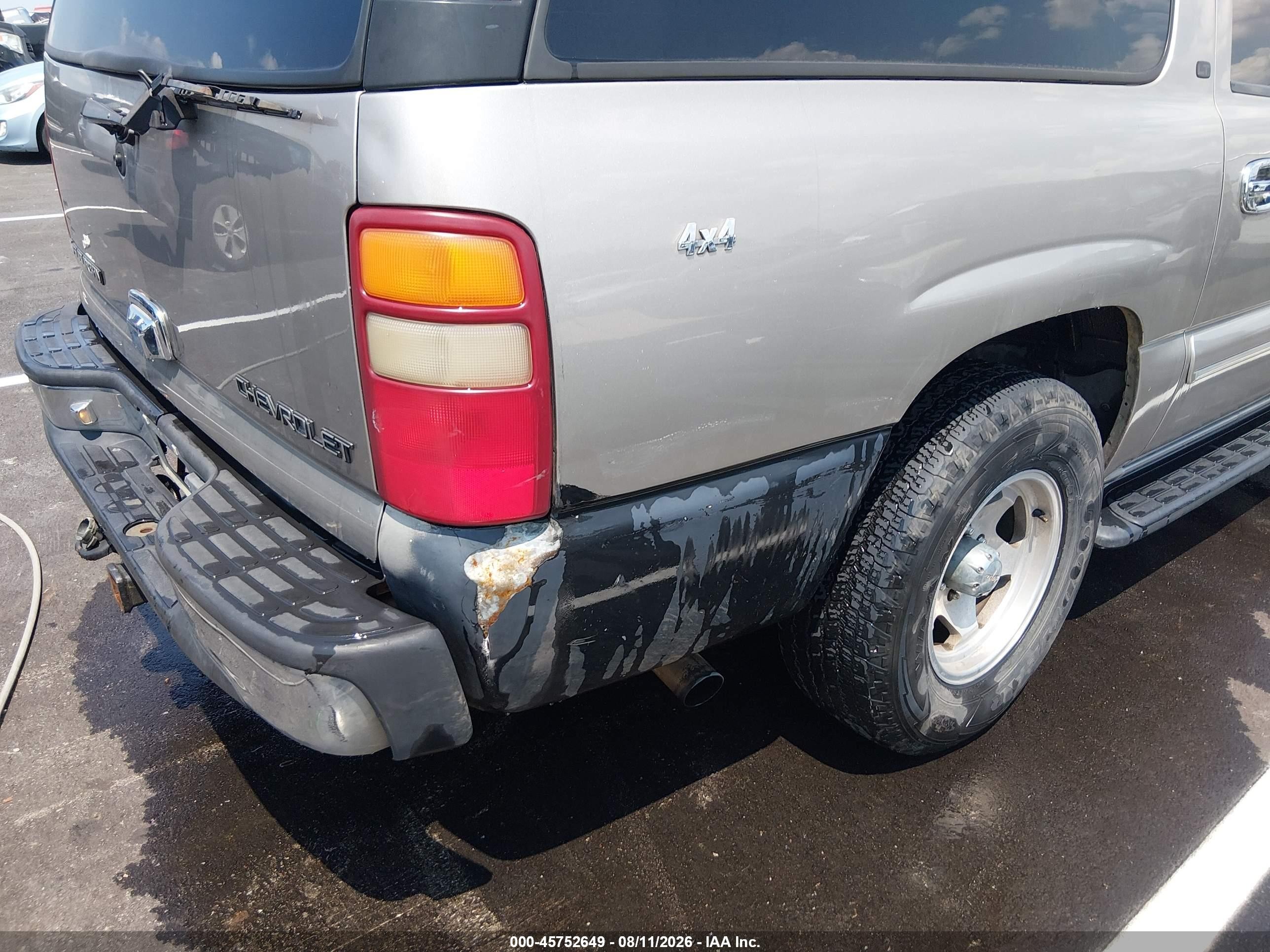 2000 Chevrolet Suburban 1500 Lt Pewter vin: 3GNFK16T5YG219885