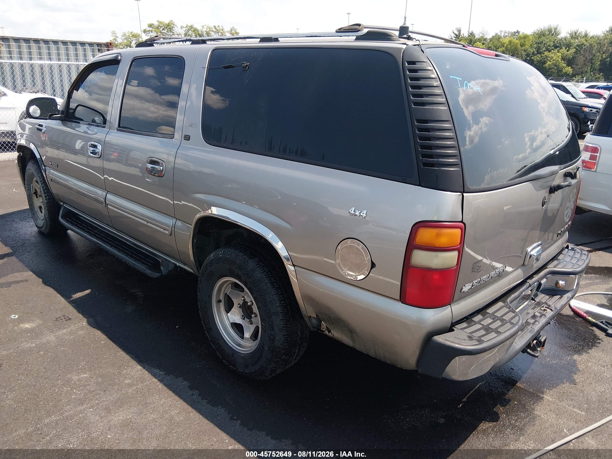 2000 Chevrolet Suburban 1500 Lt Pewter vin: 3GNFK16T5YG219885