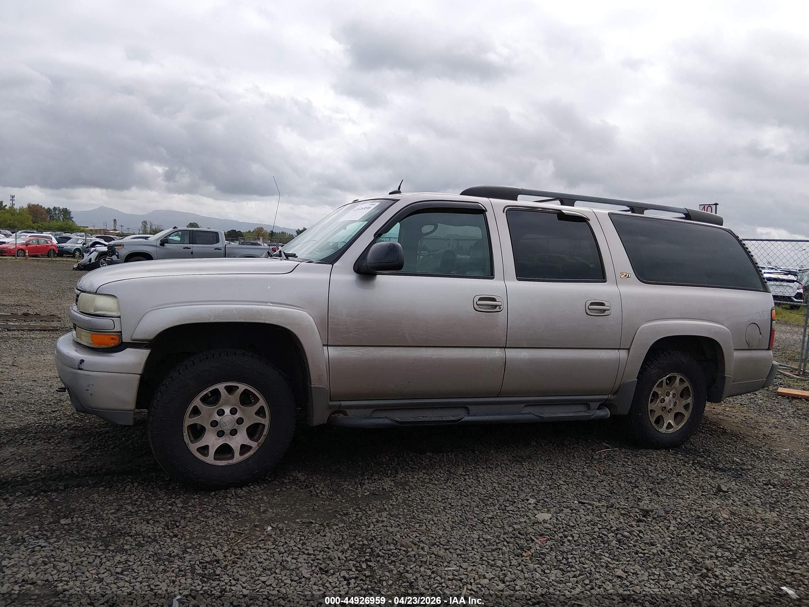 2004 Chevrolet Suburban 1500 Z71 Gold vin: 3GNFK16T64G200305