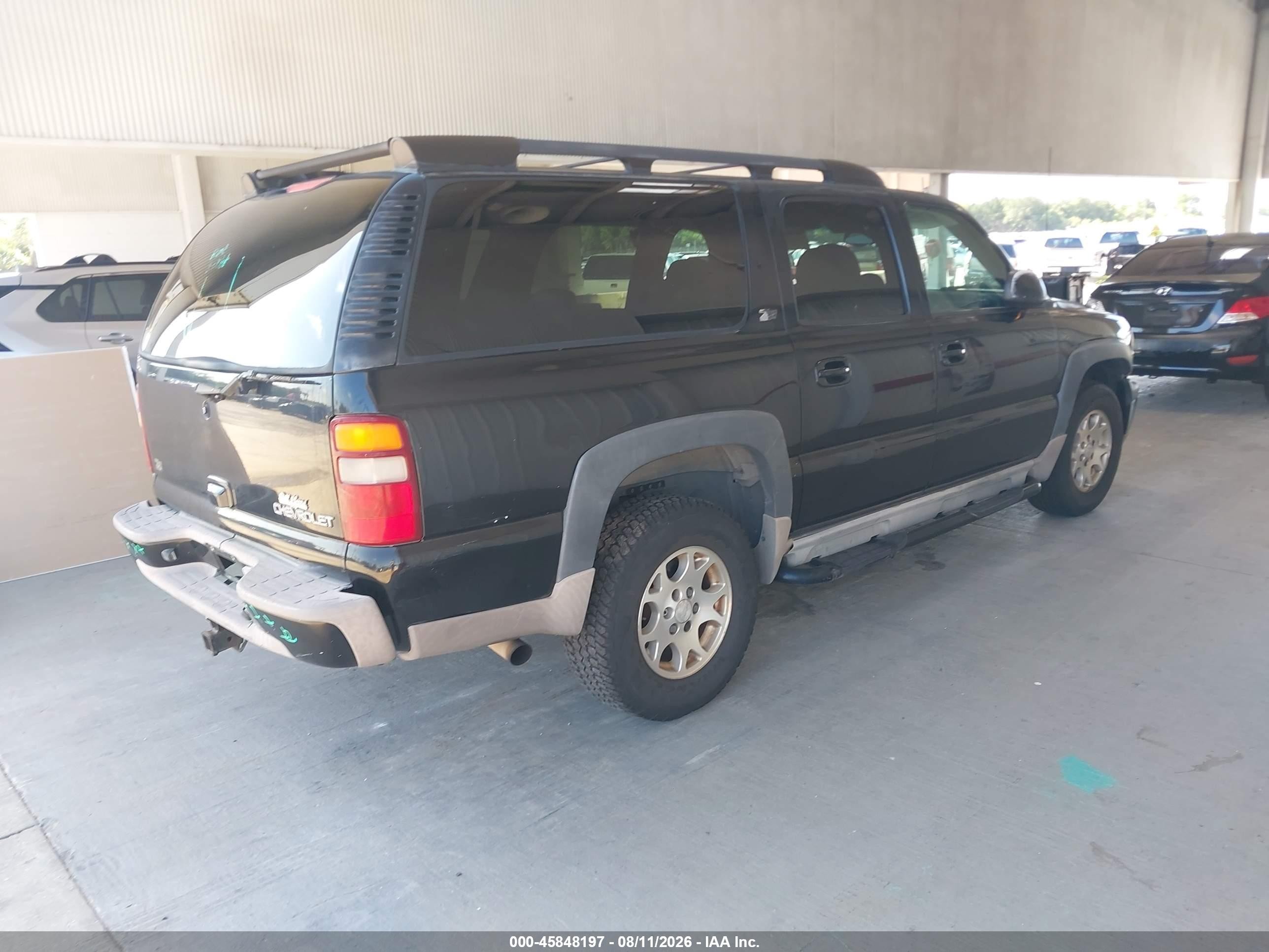2001 Chevrolet Suburban 1500 Ls Black vin: 3GNFK16T71G262405