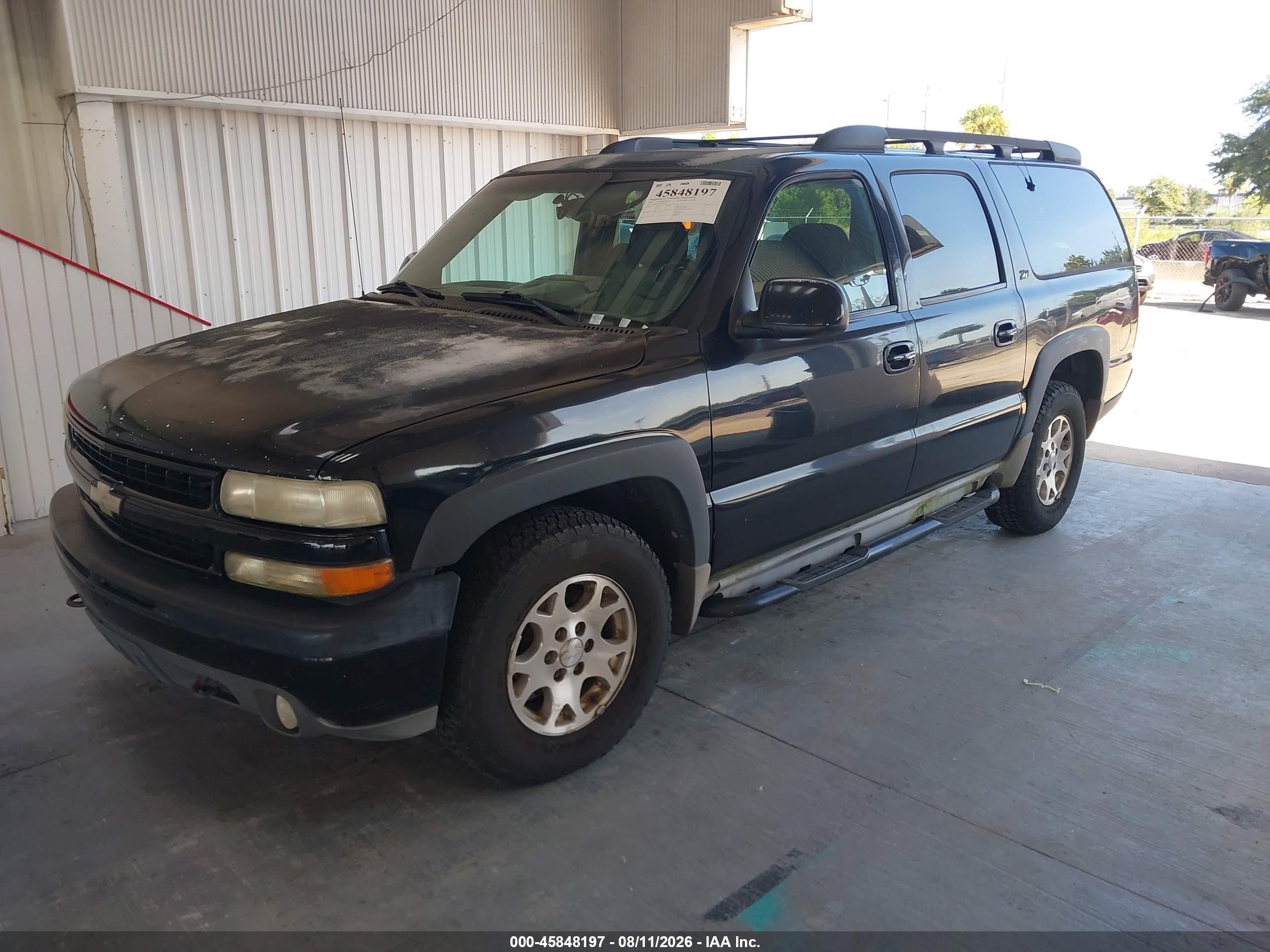 2001 Chevrolet Suburban 1500 Ls Black vin: 3GNFK16T71G262405