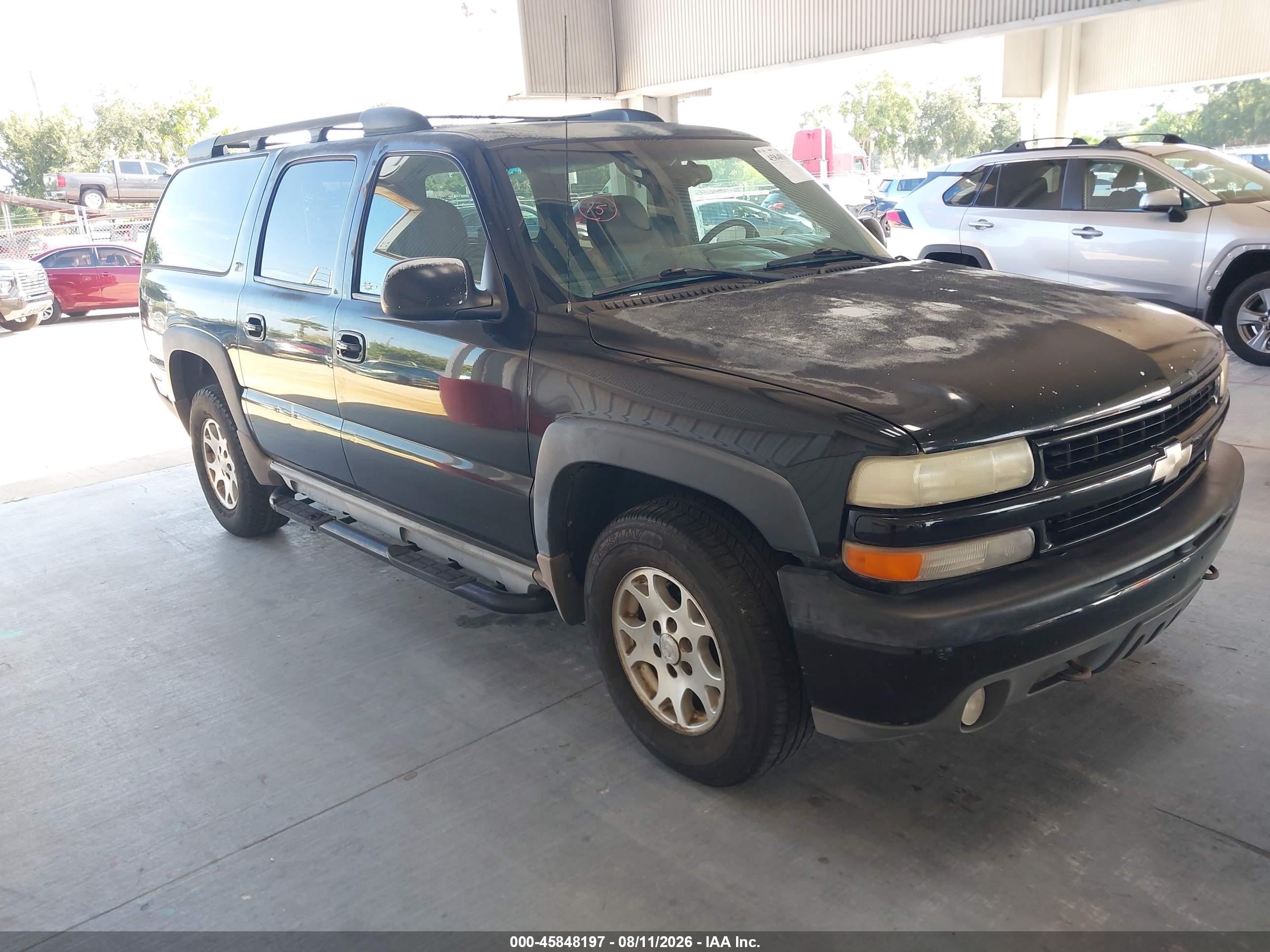 2001 Chevrolet Suburban 1500 Ls Black vin: 3GNFK16T71G262405