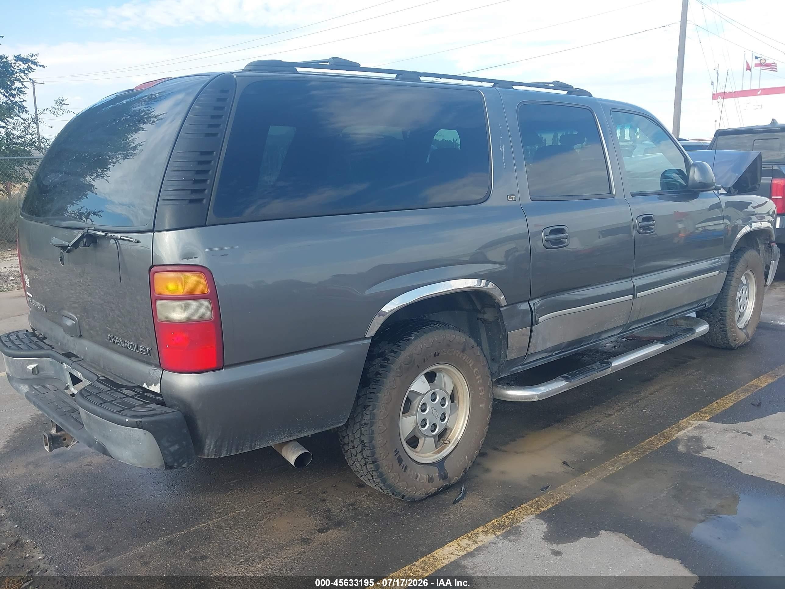 2001 Chevrolet Suburban 1500 Lt Gray vin: 3GNFK16T81G169182