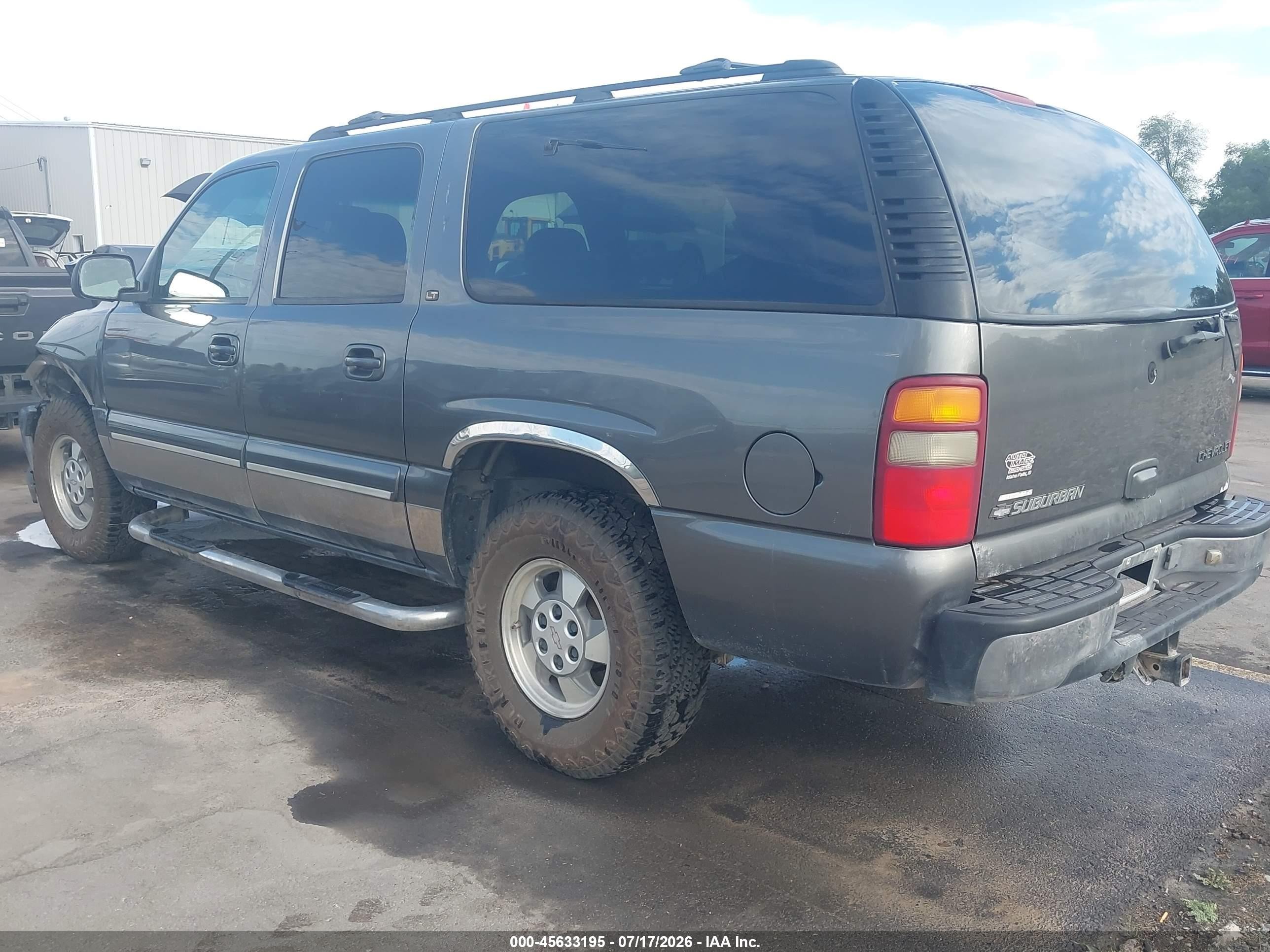 2001 Chevrolet Suburban 1500 Lt Gray vin: 3GNFK16T81G169182