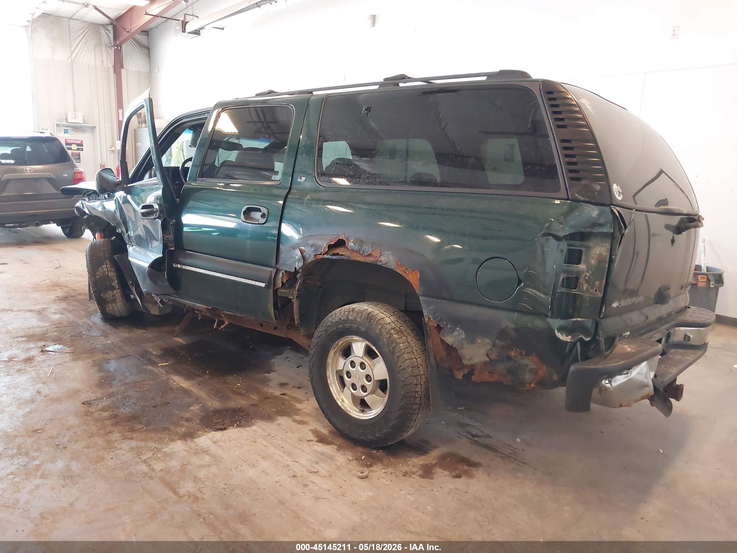 2001 Chevrolet Suburban 1500 Ls Green vin: 3GNFK16T81G201855