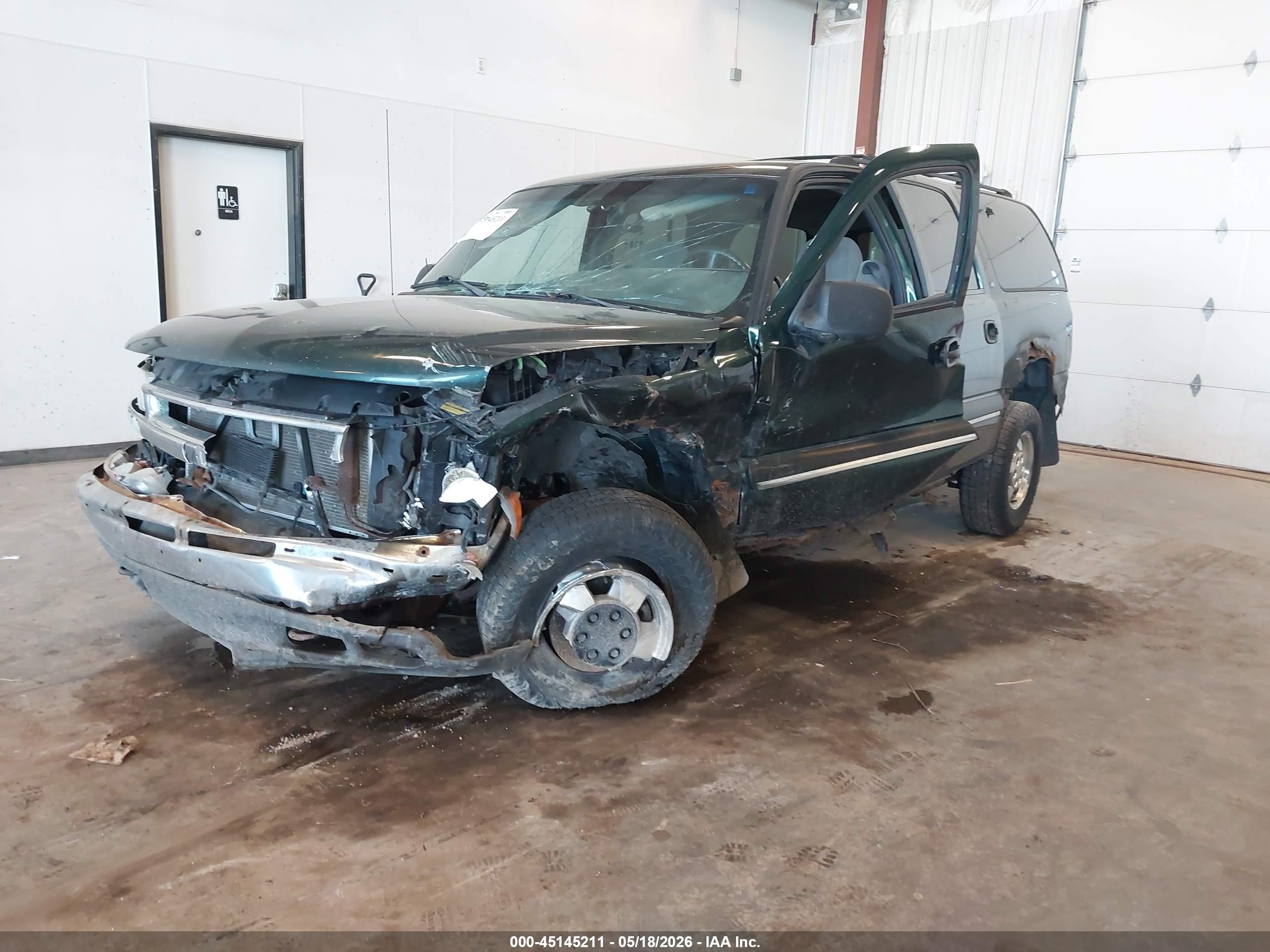 2001 Chevrolet Suburban 1500 Ls Green vin: 3GNFK16T81G201855