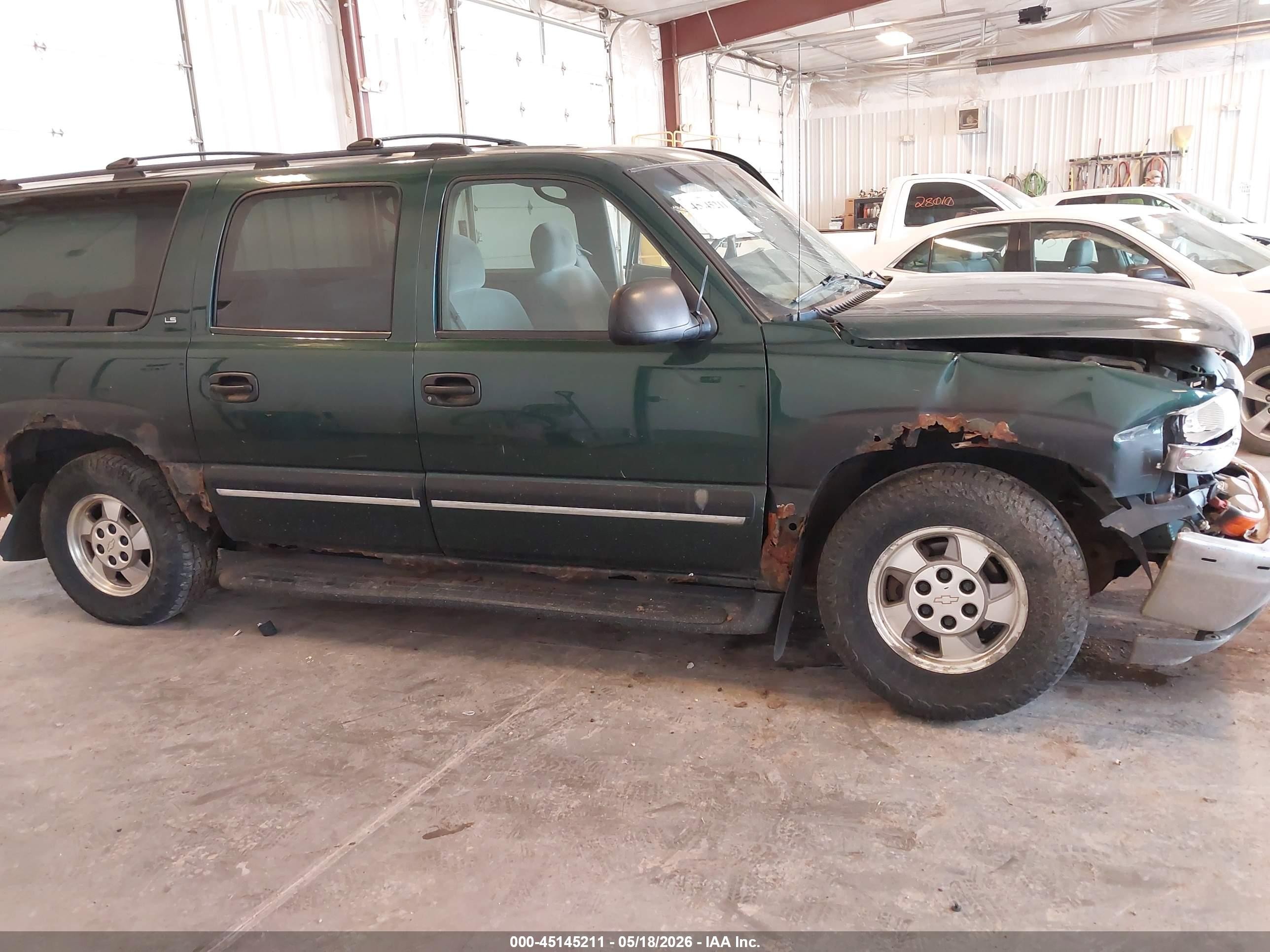 2001 Chevrolet Suburban 1500 Ls Green vin: 3GNFK16T81G201855