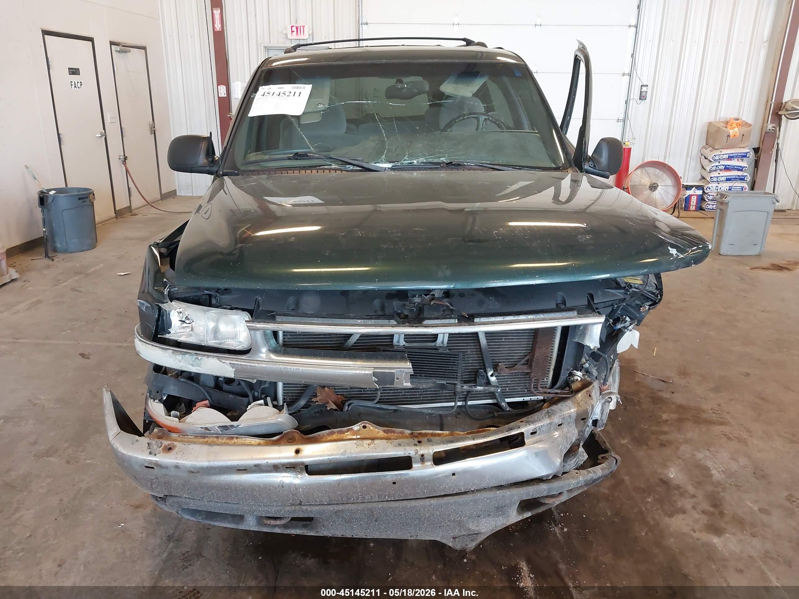 2001 Chevrolet Suburban 1500 Ls Green vin: 3GNFK16T81G201855