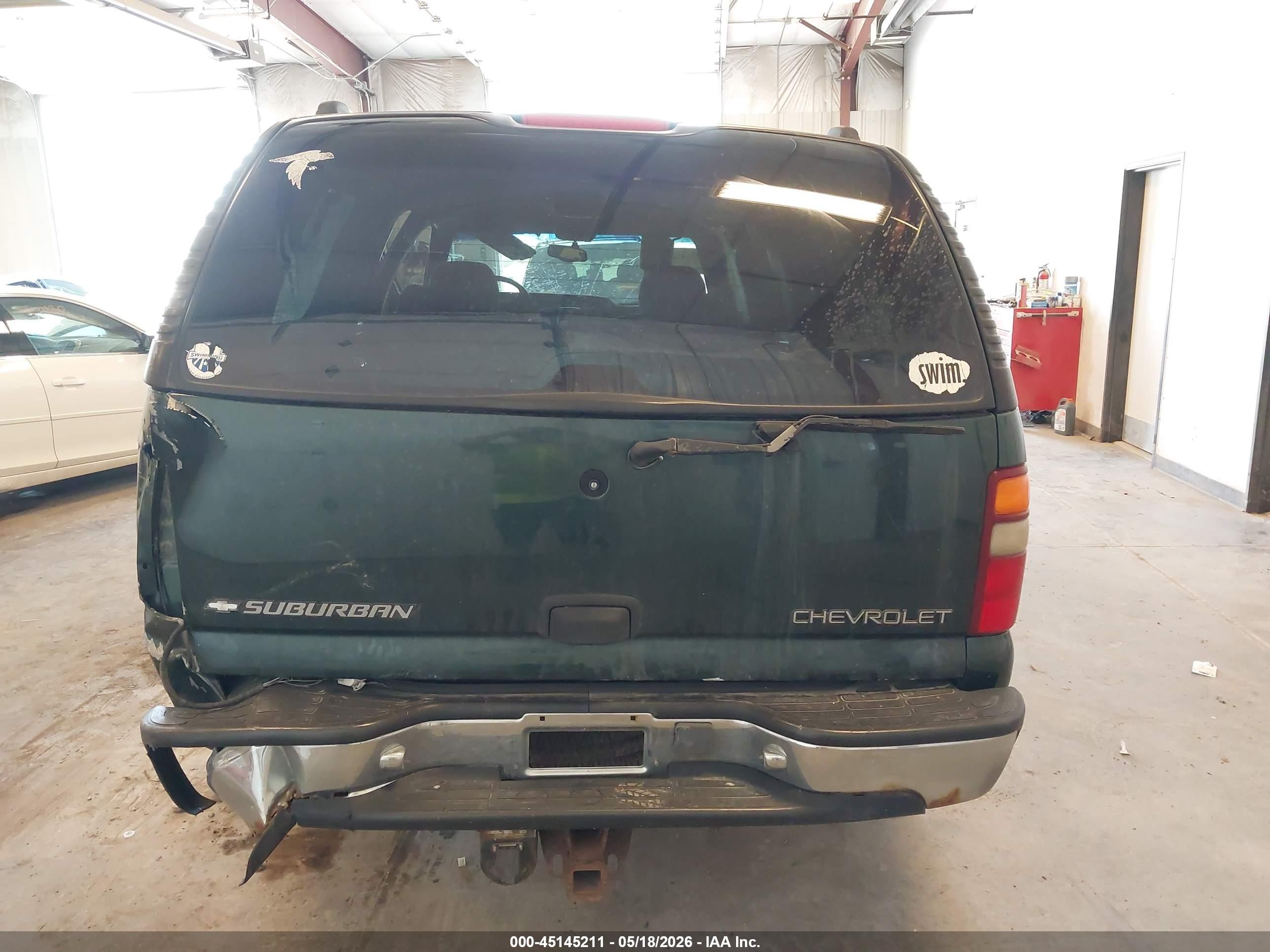 2001 Chevrolet Suburban 1500 Ls Green vin: 3GNFK16T81G201855