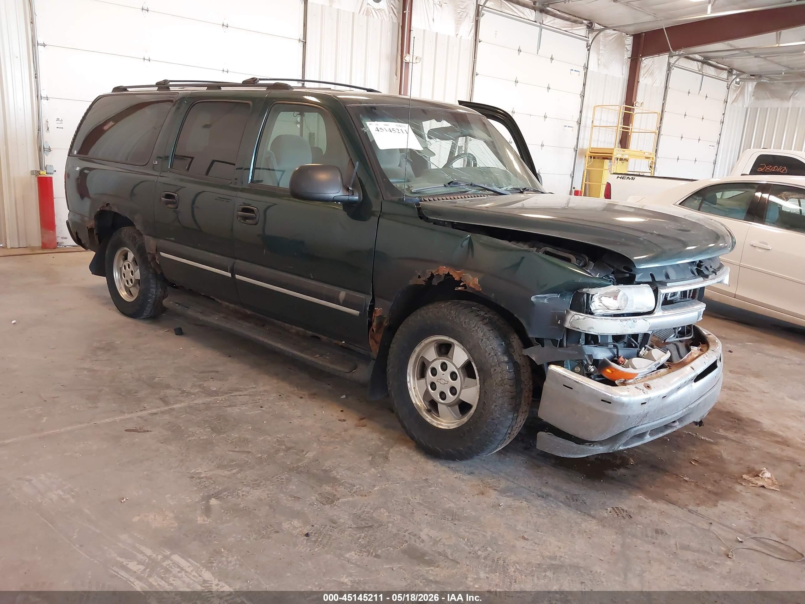 2001 Chevrolet Suburban 1500 Ls Green vin: 3GNFK16T81G201855