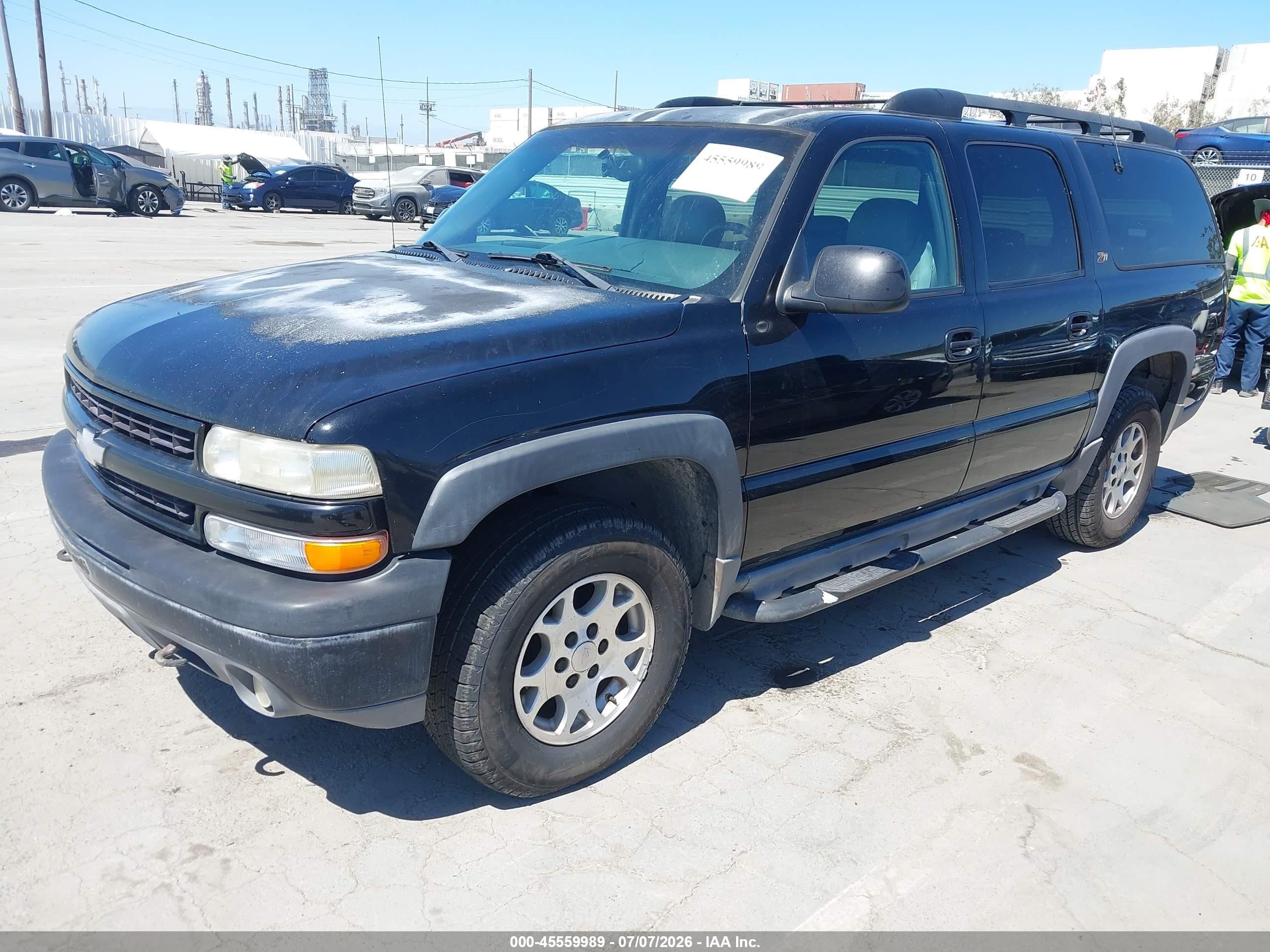 2001 Chevrolet Suburban 1500 Ls Black vin: 3GNFK16T81G281660